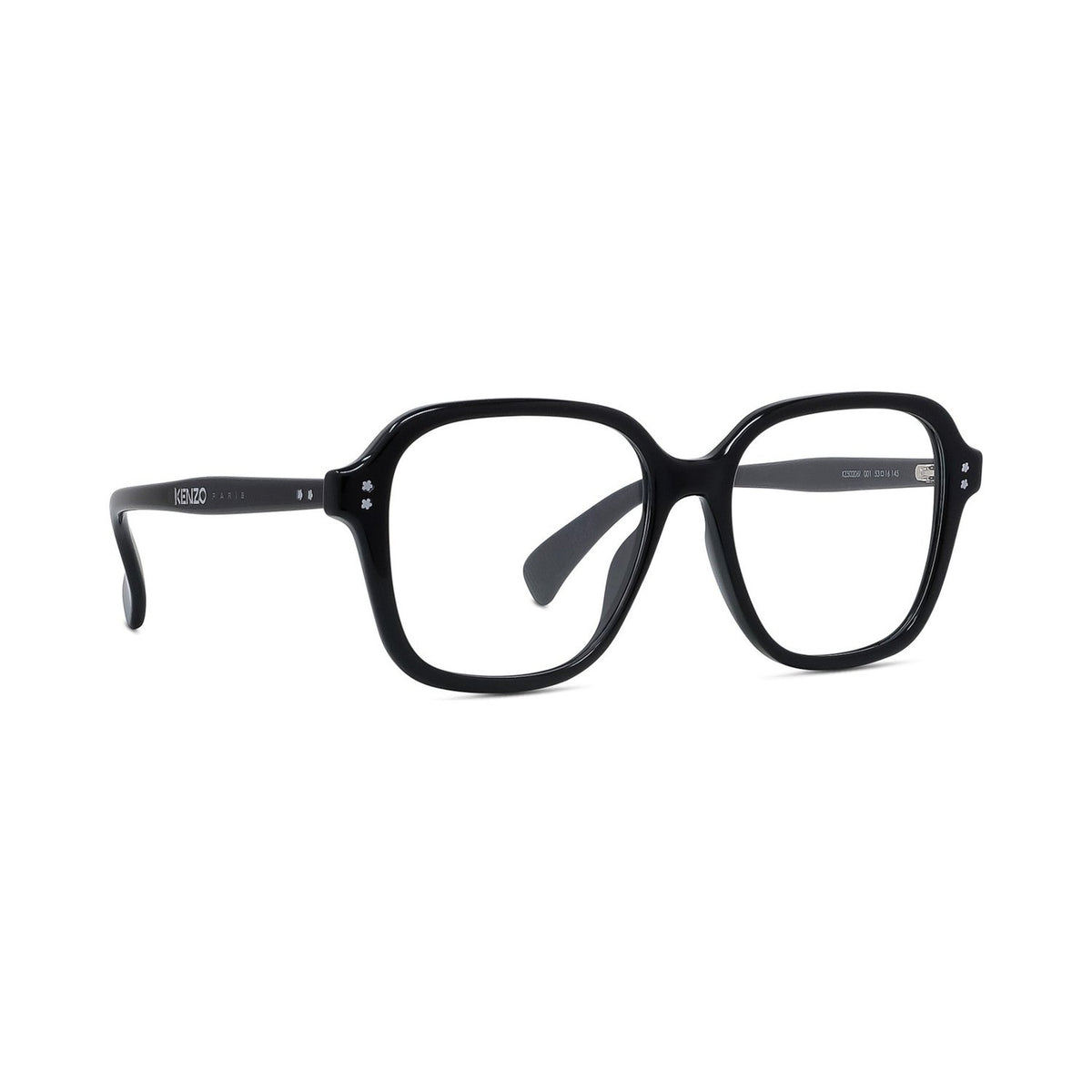 Boke Flower Black Square Eyeglasses 001