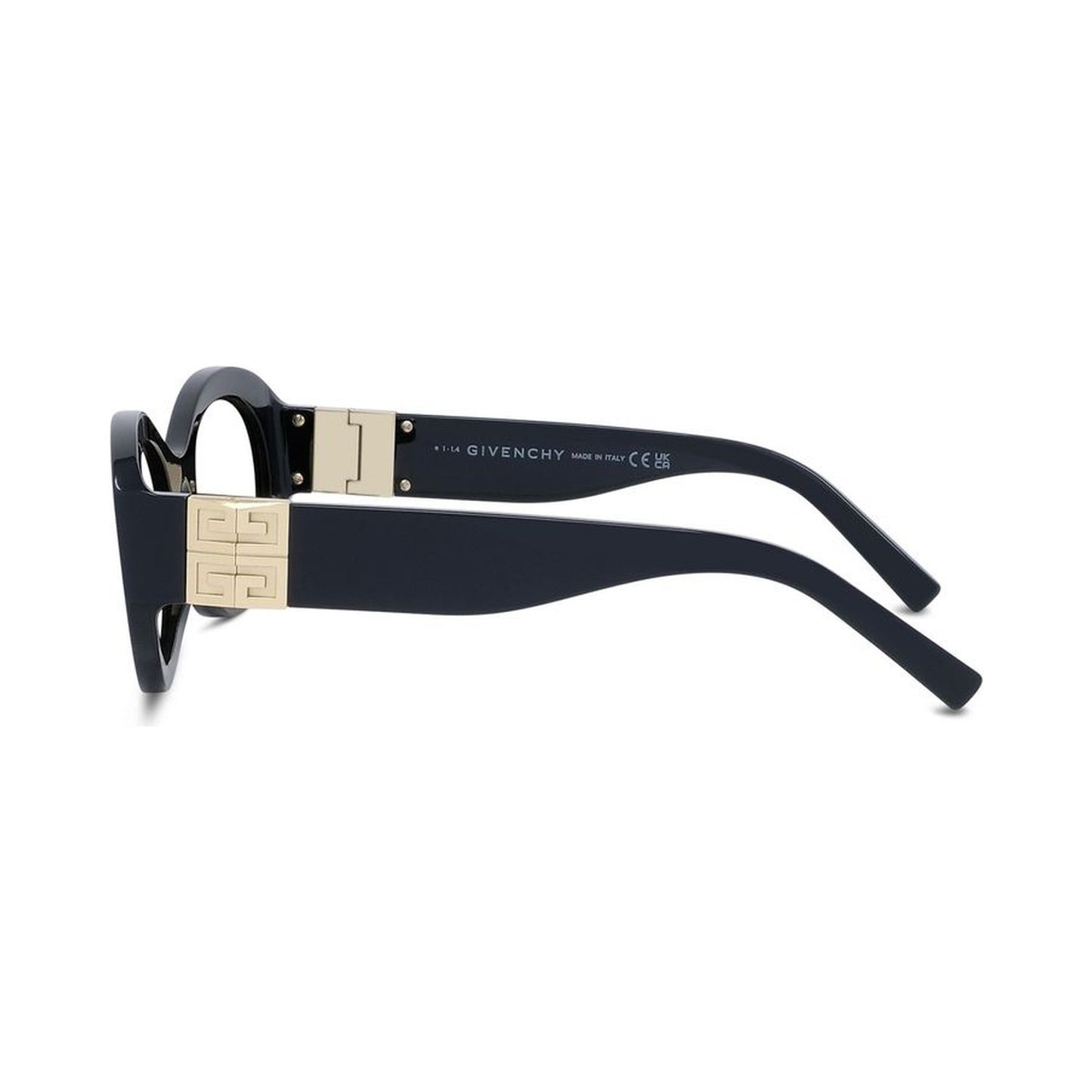 4G Black Oval Sunglasses
