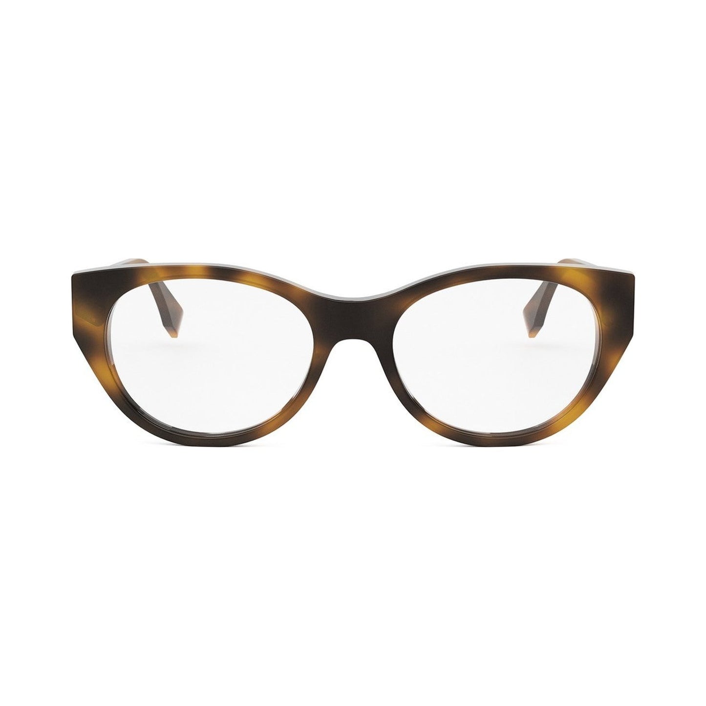 FF Diamonds Havana Oval Eyeglasses 053