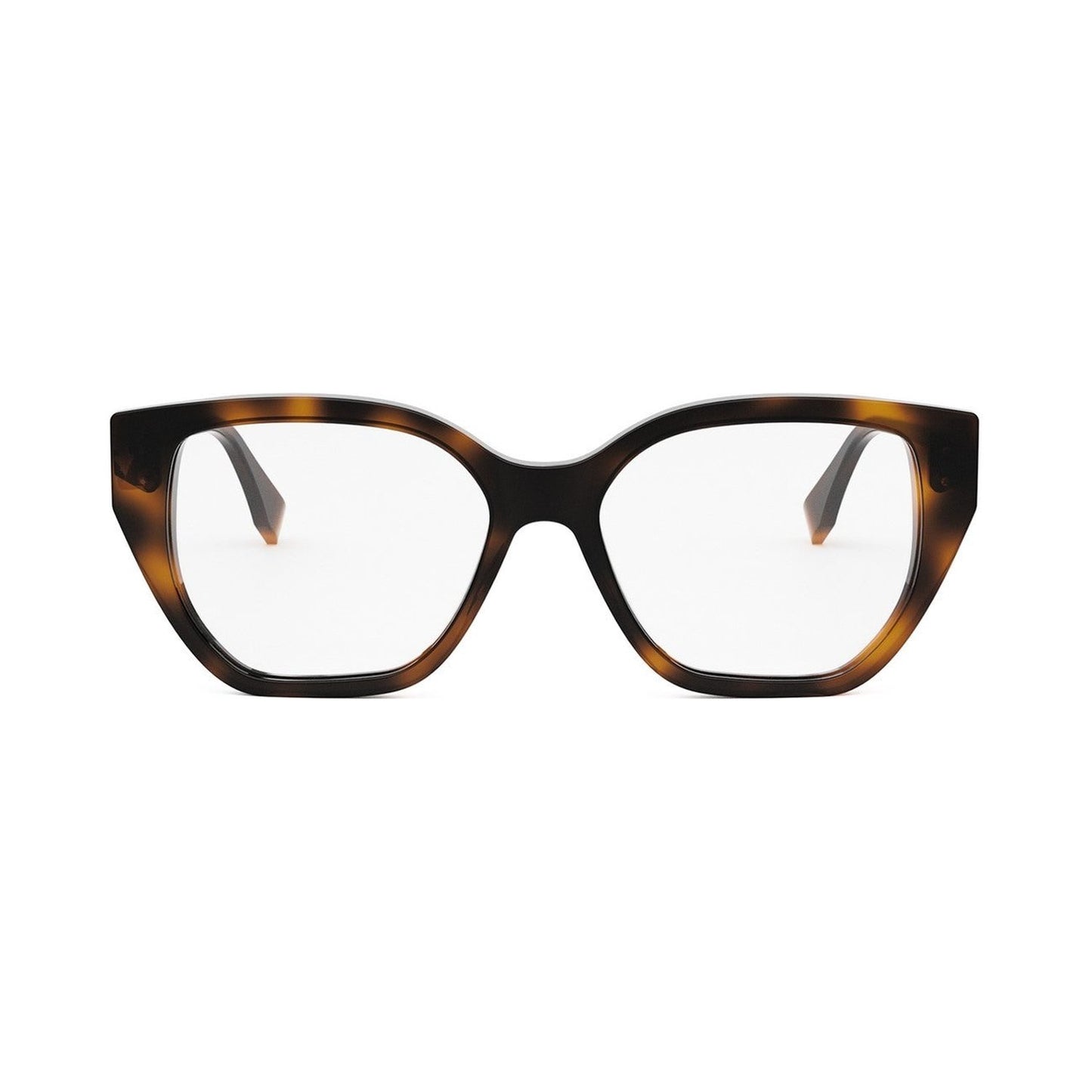 FF Diamonds Havana Rectangular Eyeglasses 053