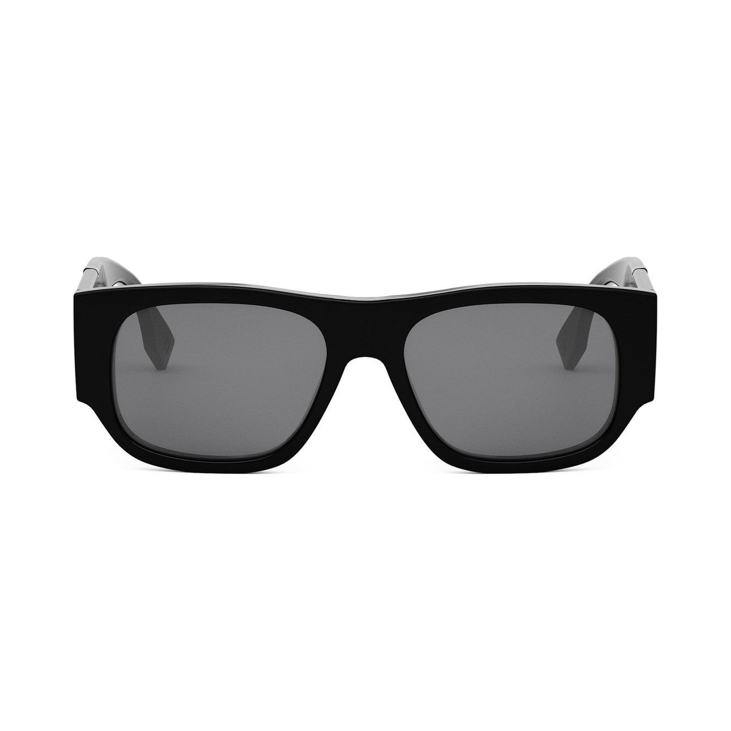 Fendi Diagonal Black Rectangular Sunglasses