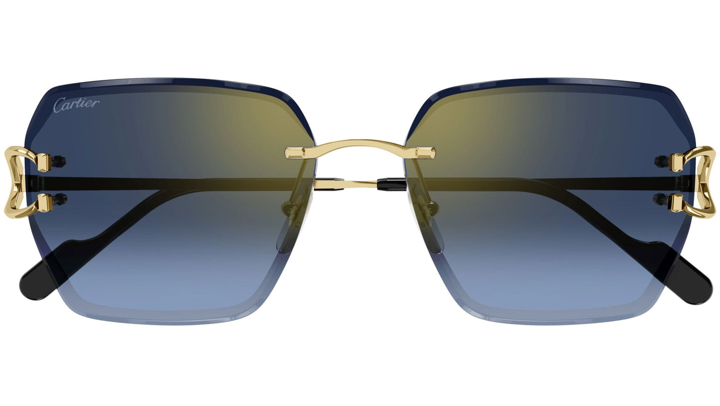 Cartier CT0466S 002 gold blue vista