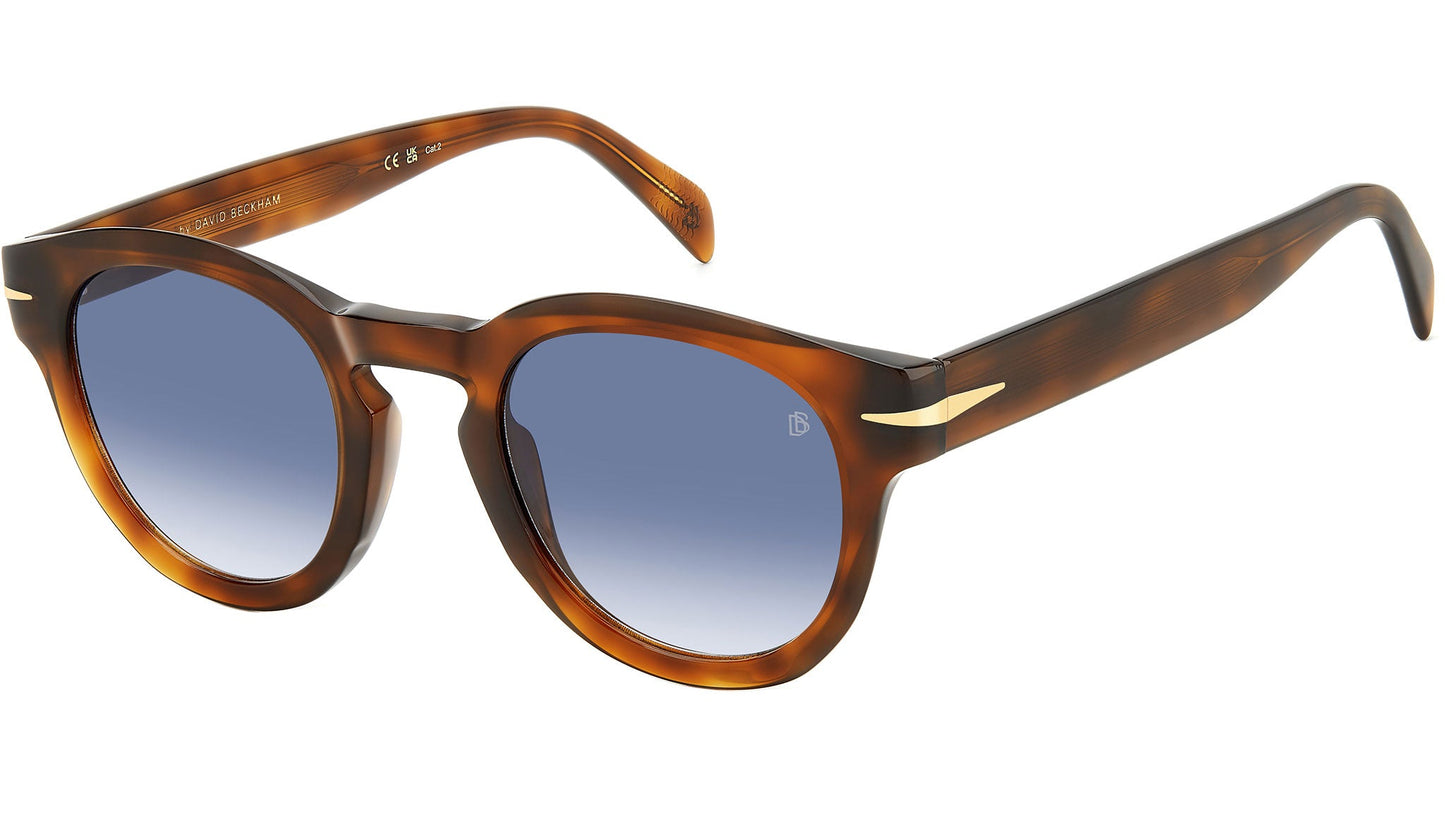 David Beckham DB 7041/S Flat WR9 Brown Havana lato