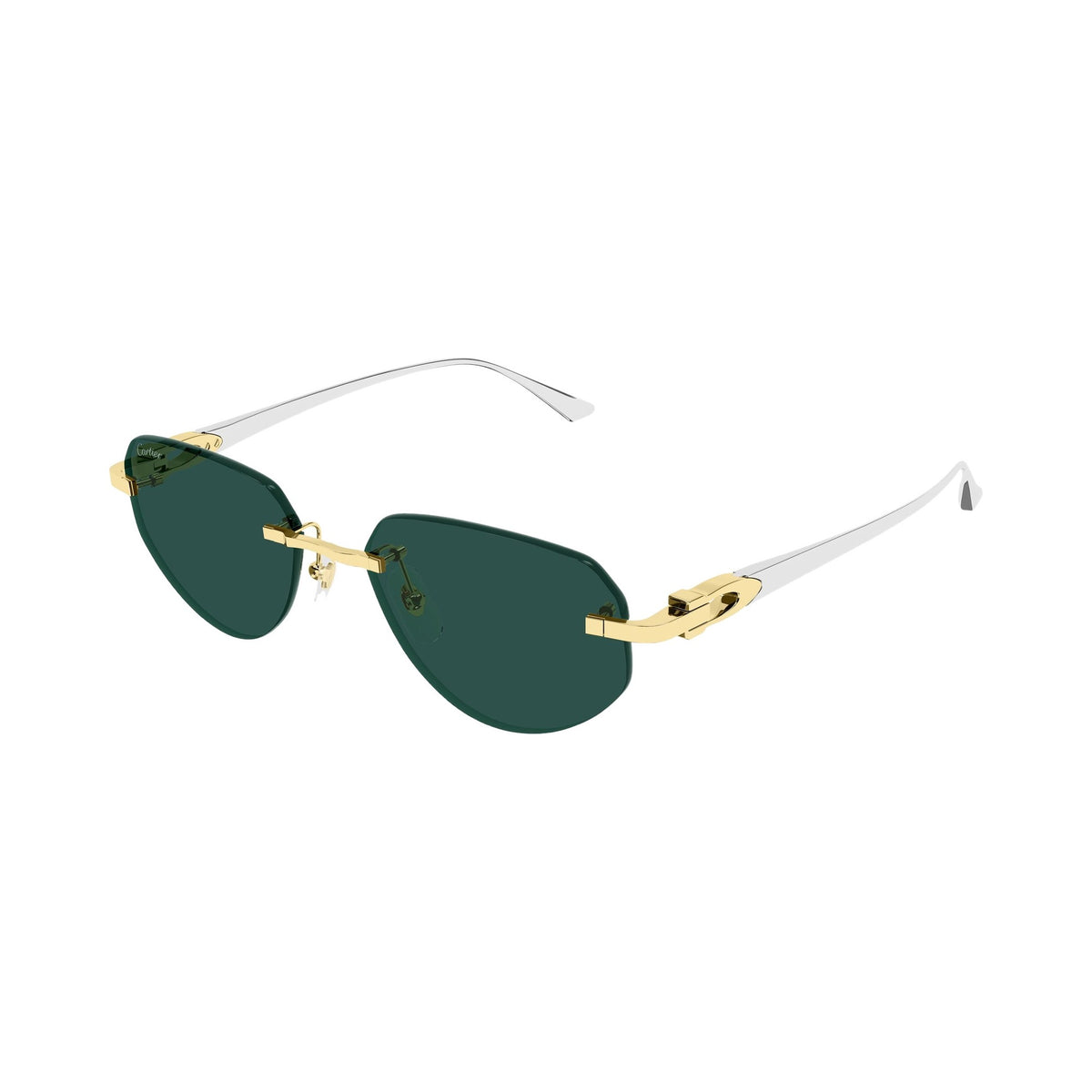 Cartier CT0661S 002 gold silver green laterale