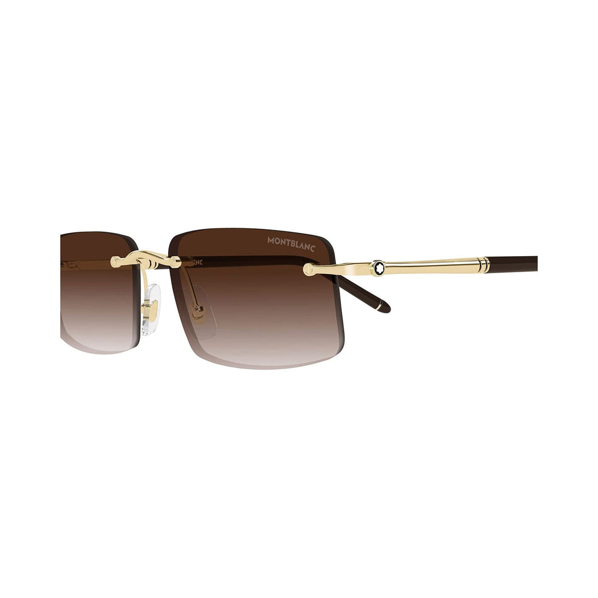 Montblanc MB0443S Gold-Gold-Brown vista 3