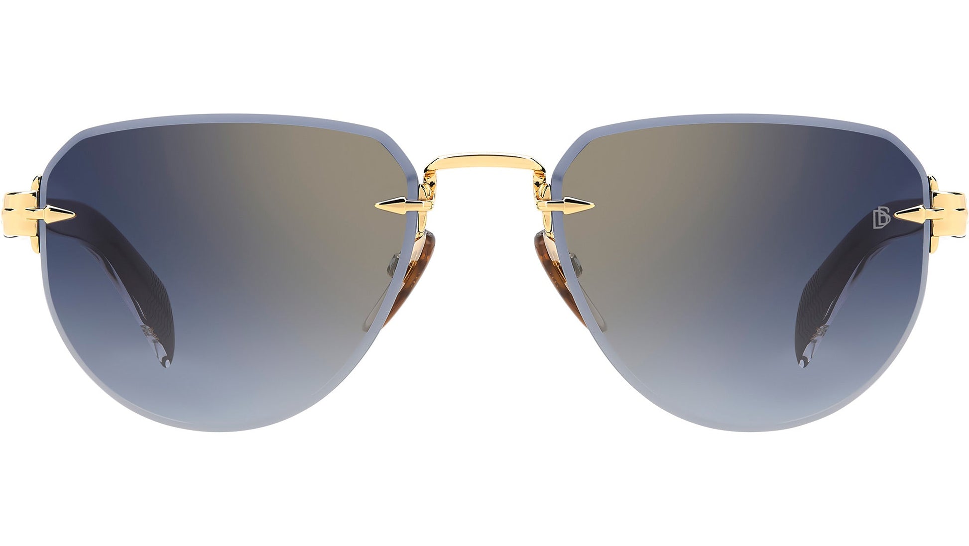David Beckham DB 7144/S RHL Gold Black frontale