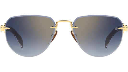 David Beckham DB 7144/S RHL Gold Black frontale