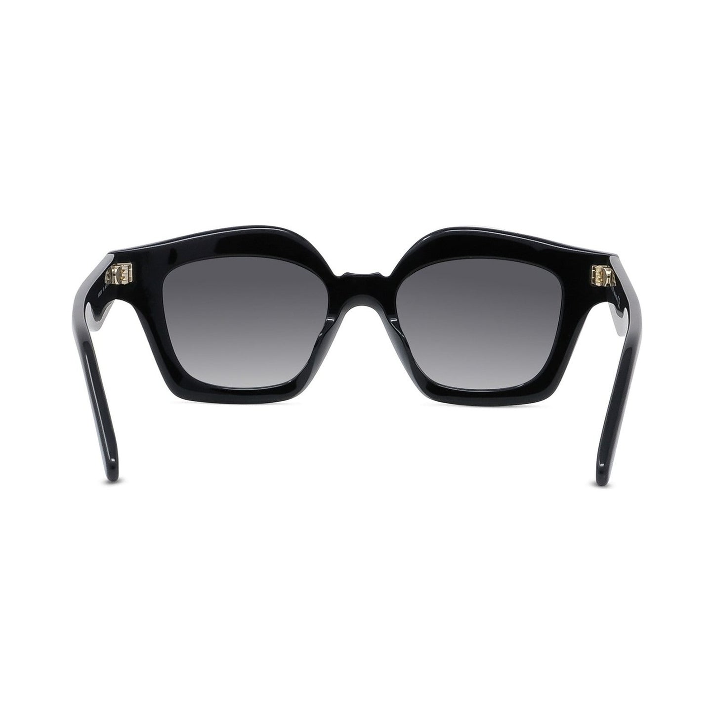 Curvy Black Cat eye Sunglasses 01b