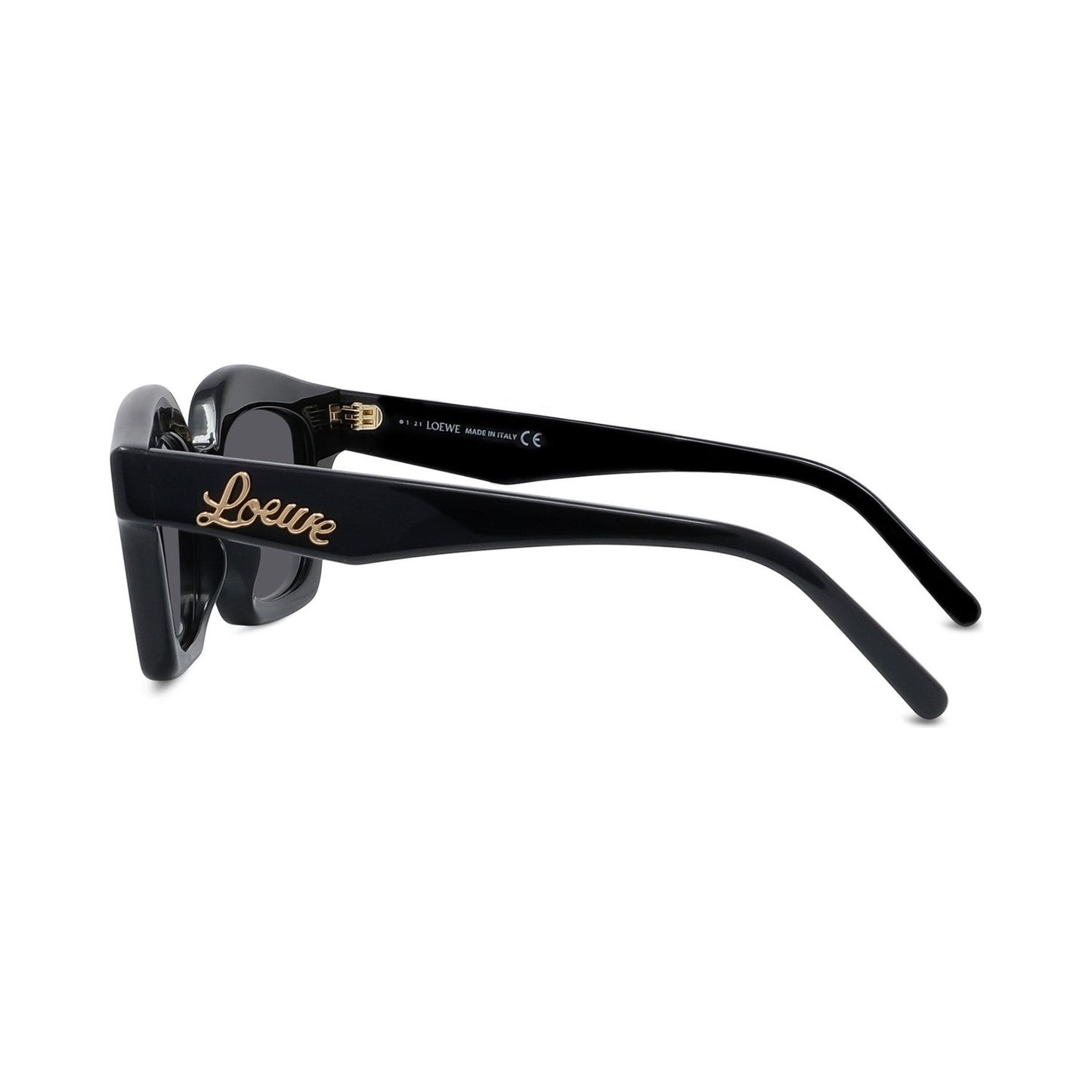 Curvy Black Cat eye Sunglasses 01b