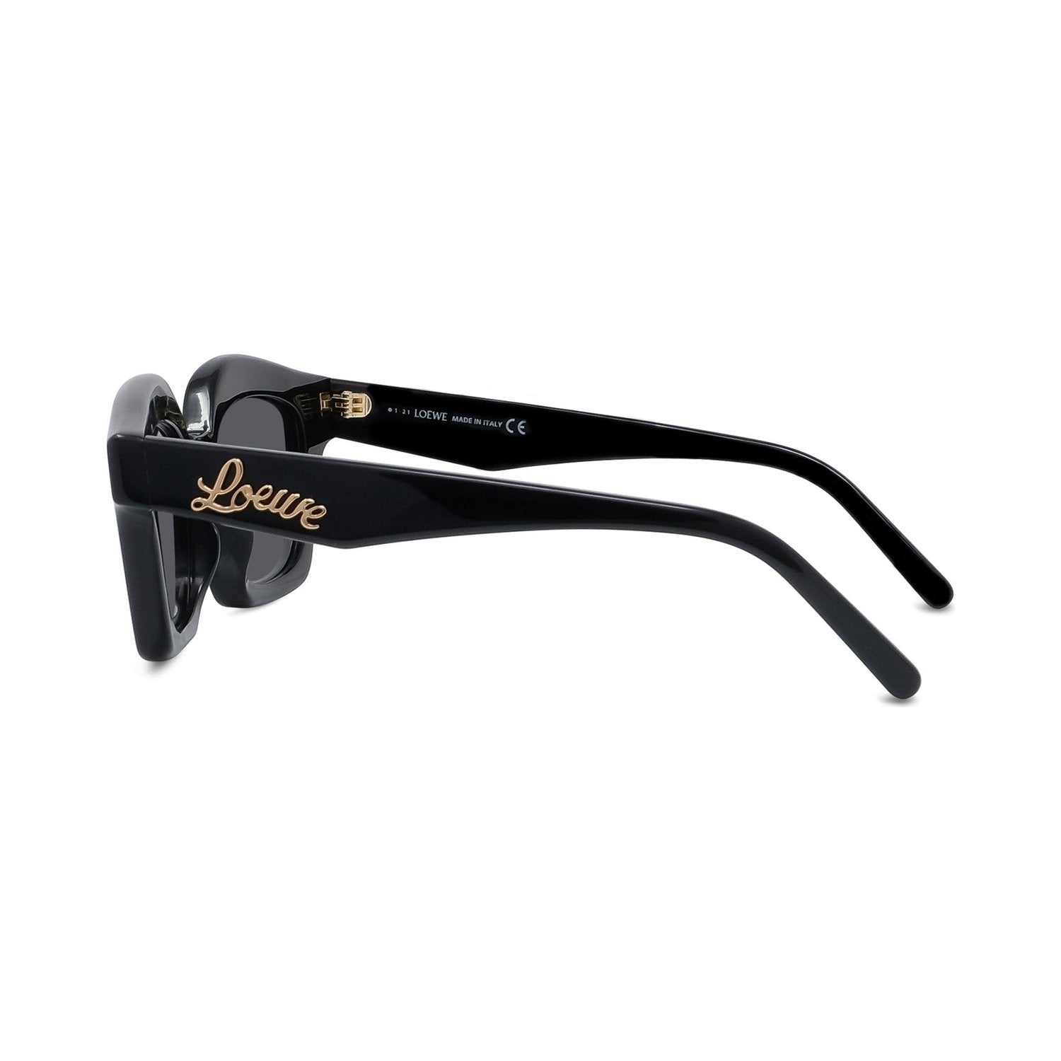 Curvy Black Cat eye Sunglasses 01b
