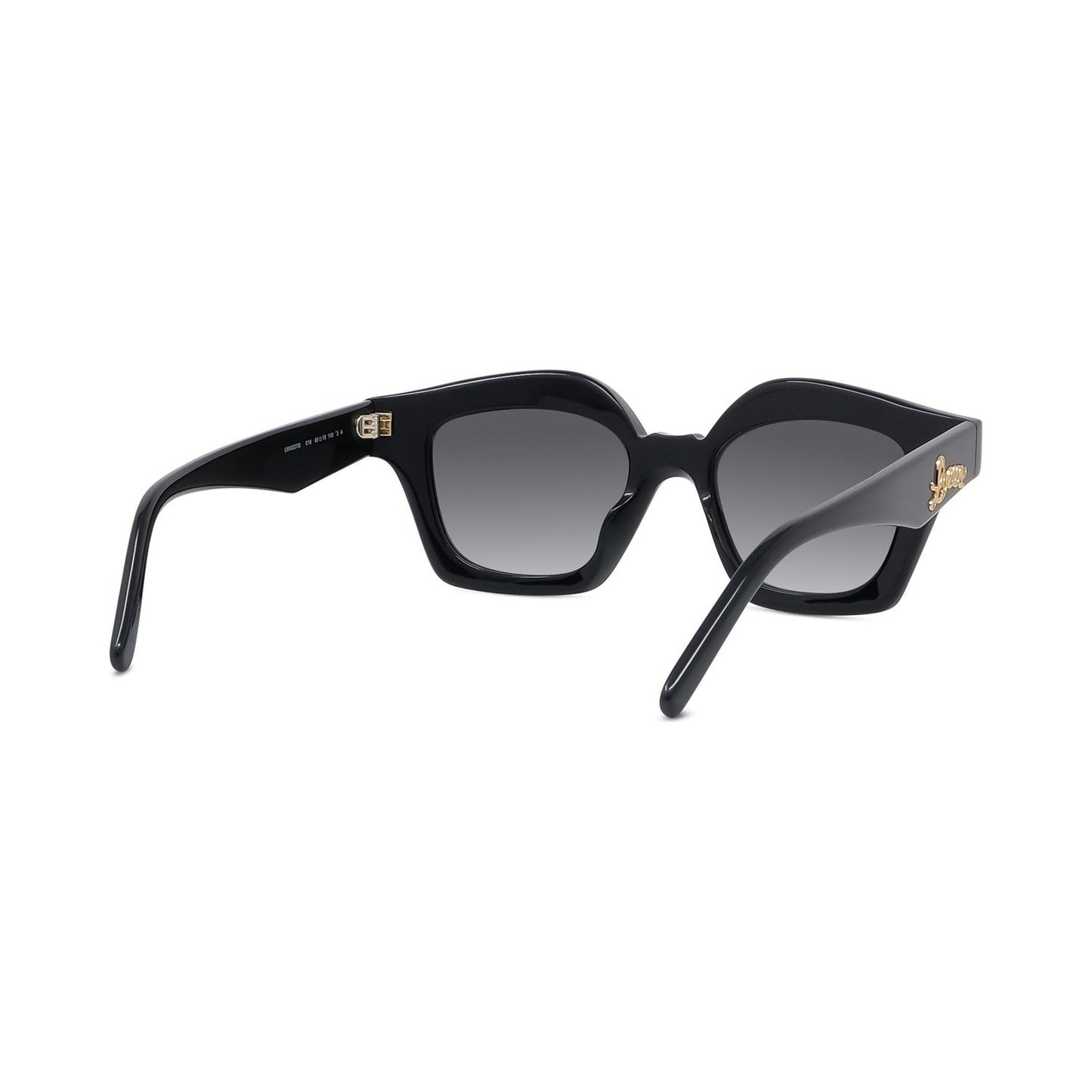 Curvy Black Cat eye Sunglasses 01b