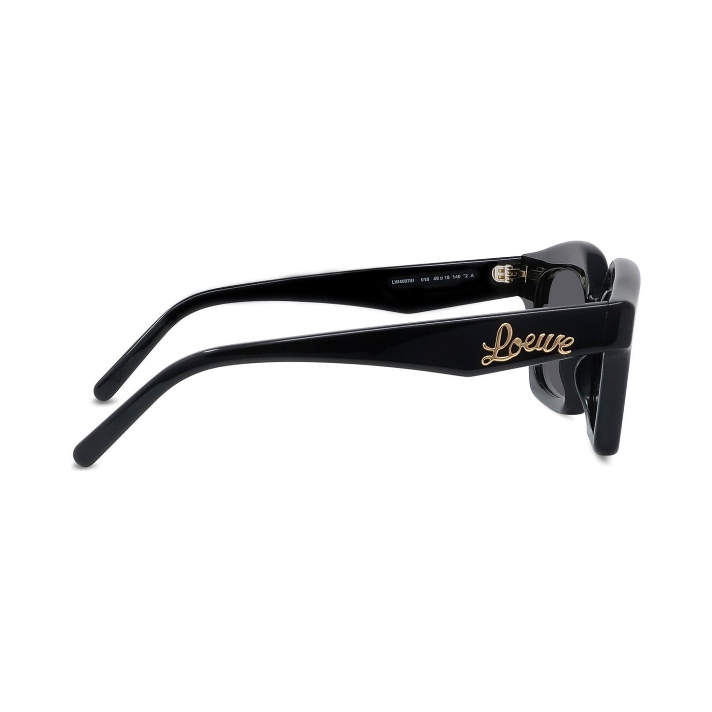 Curvy Black Cat eye Sunglasses 01b