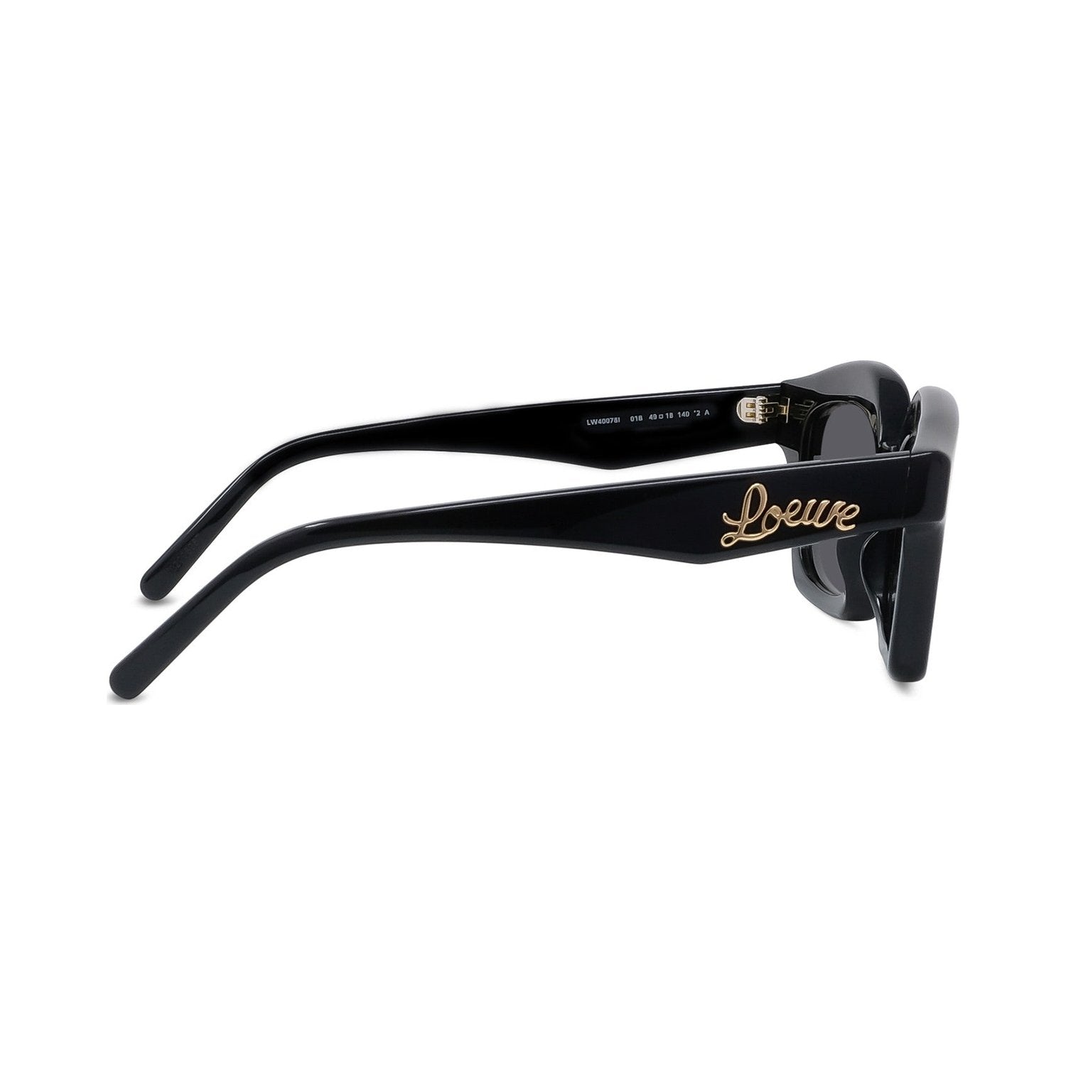 Curvy Black Cat eye Sunglasses 01b