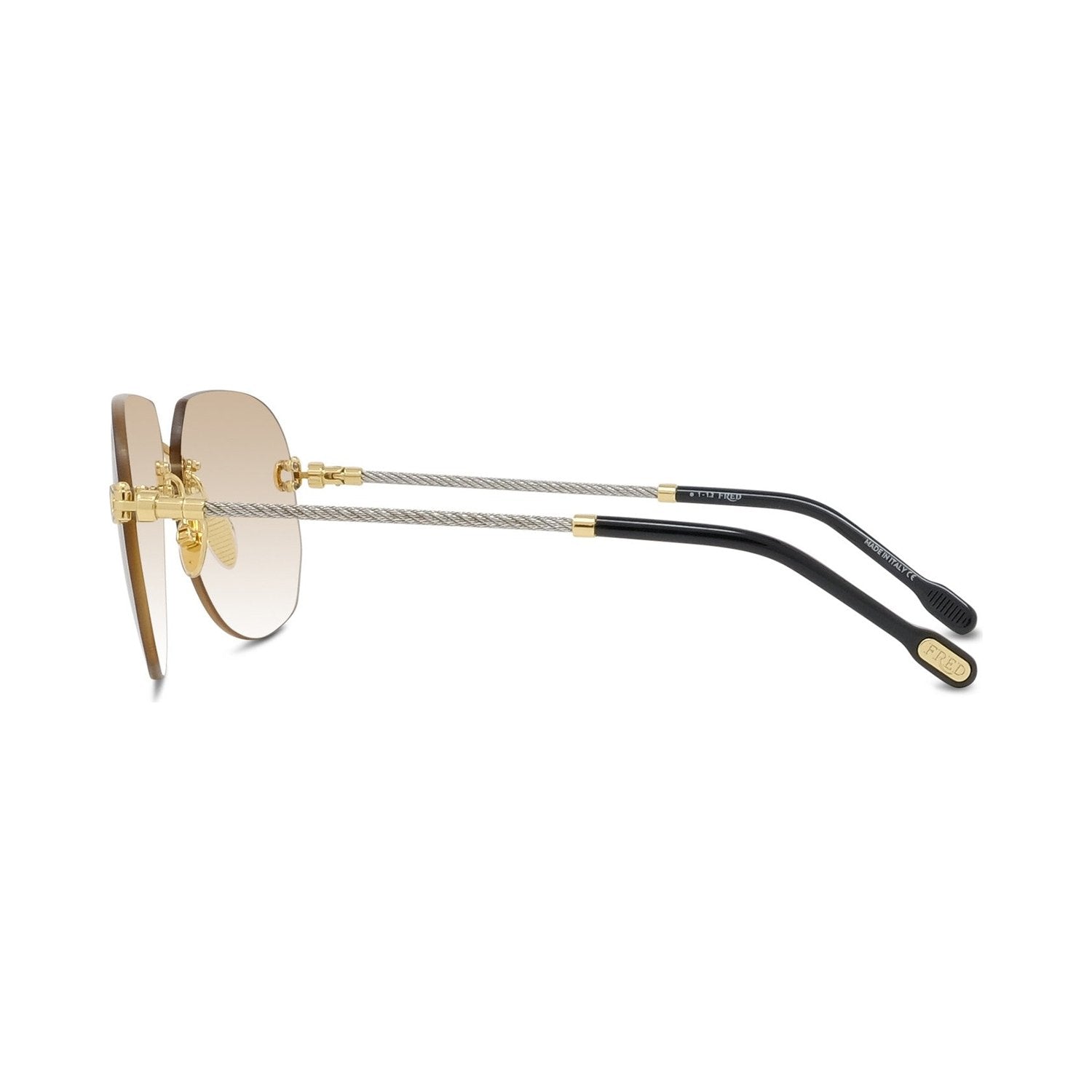 Manille & Cable Yellow Pilot Sunglasses 30f