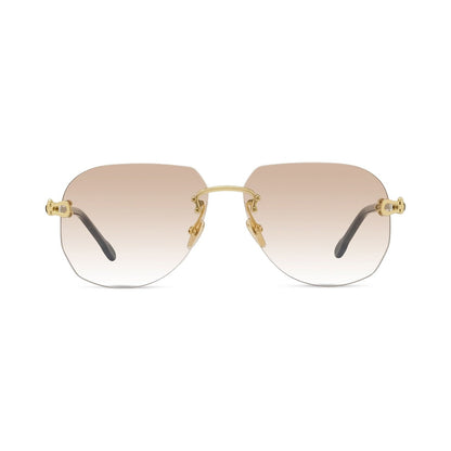 Manille & Cable Yellow Pilot Sunglasses 30f