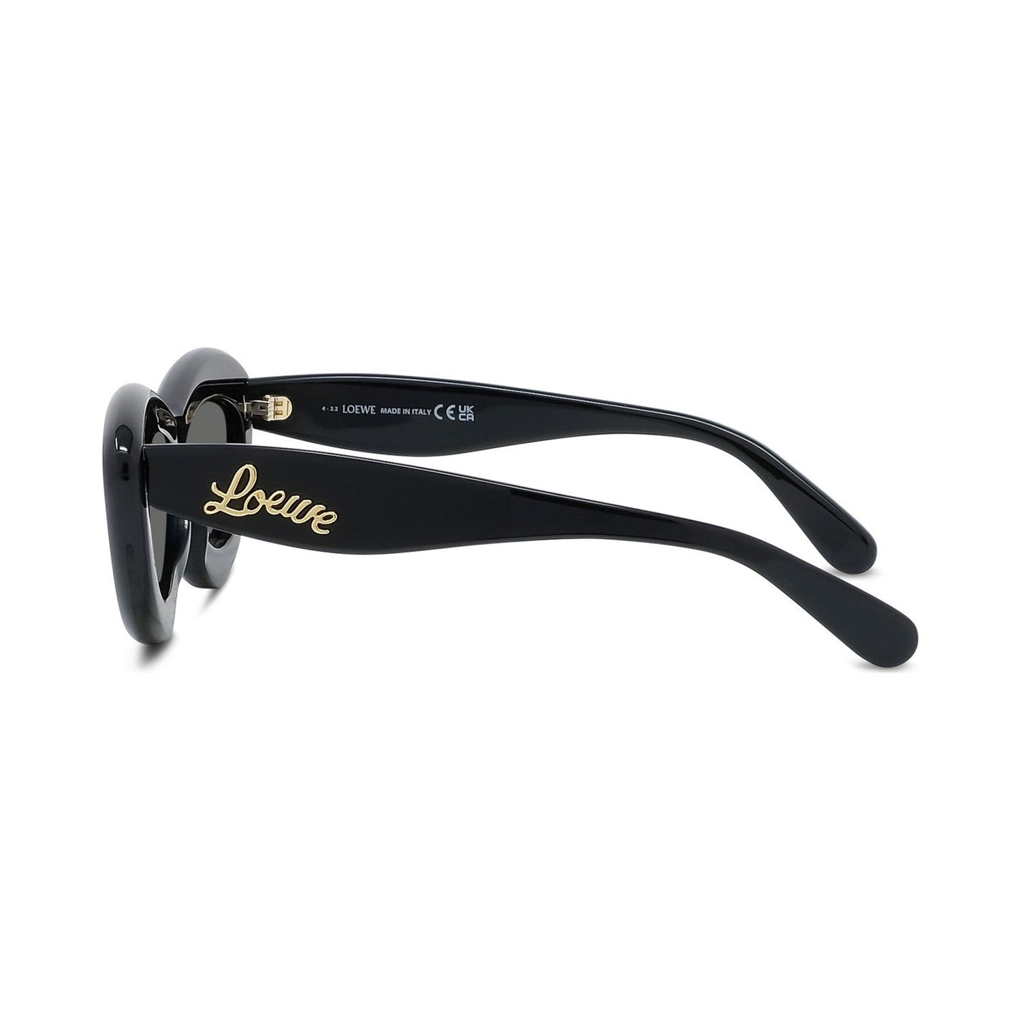 Curvy Black Cat Eye Sunglasses 01a