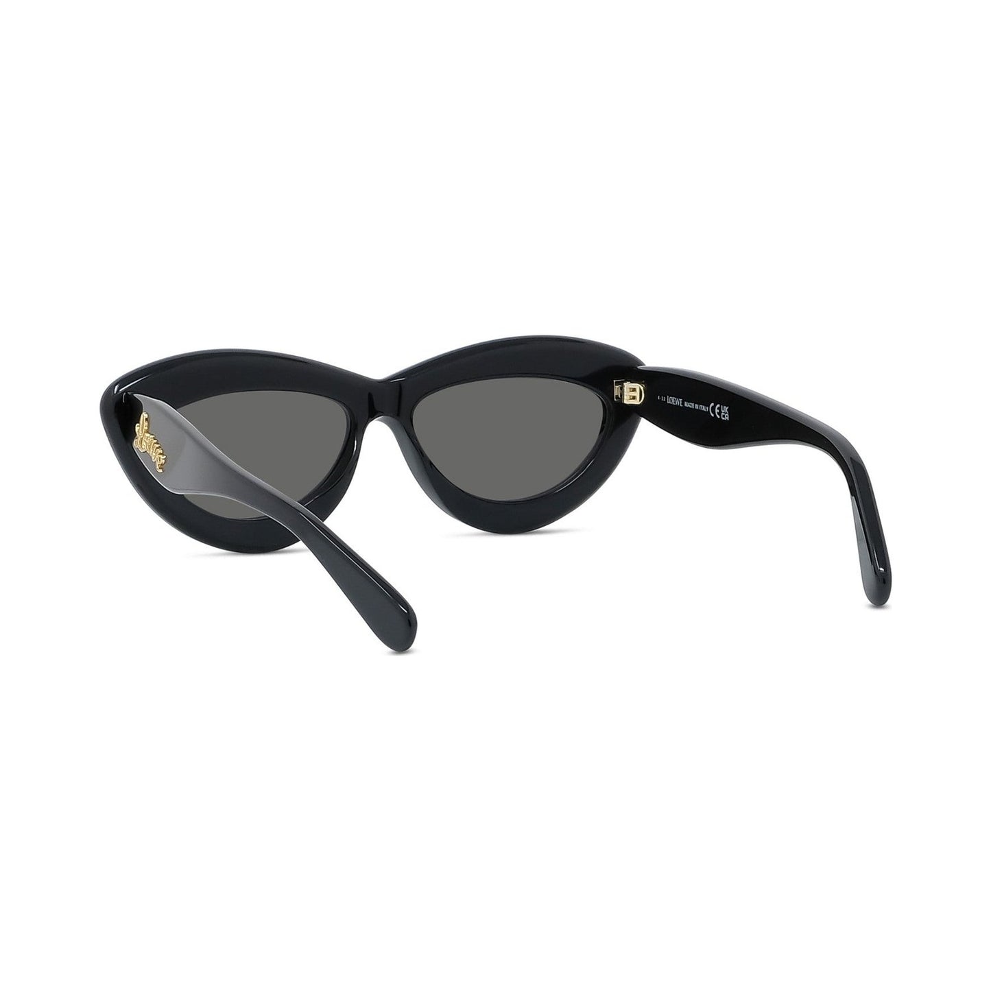 Curvy Black Cat Eye Sunglasses 01a