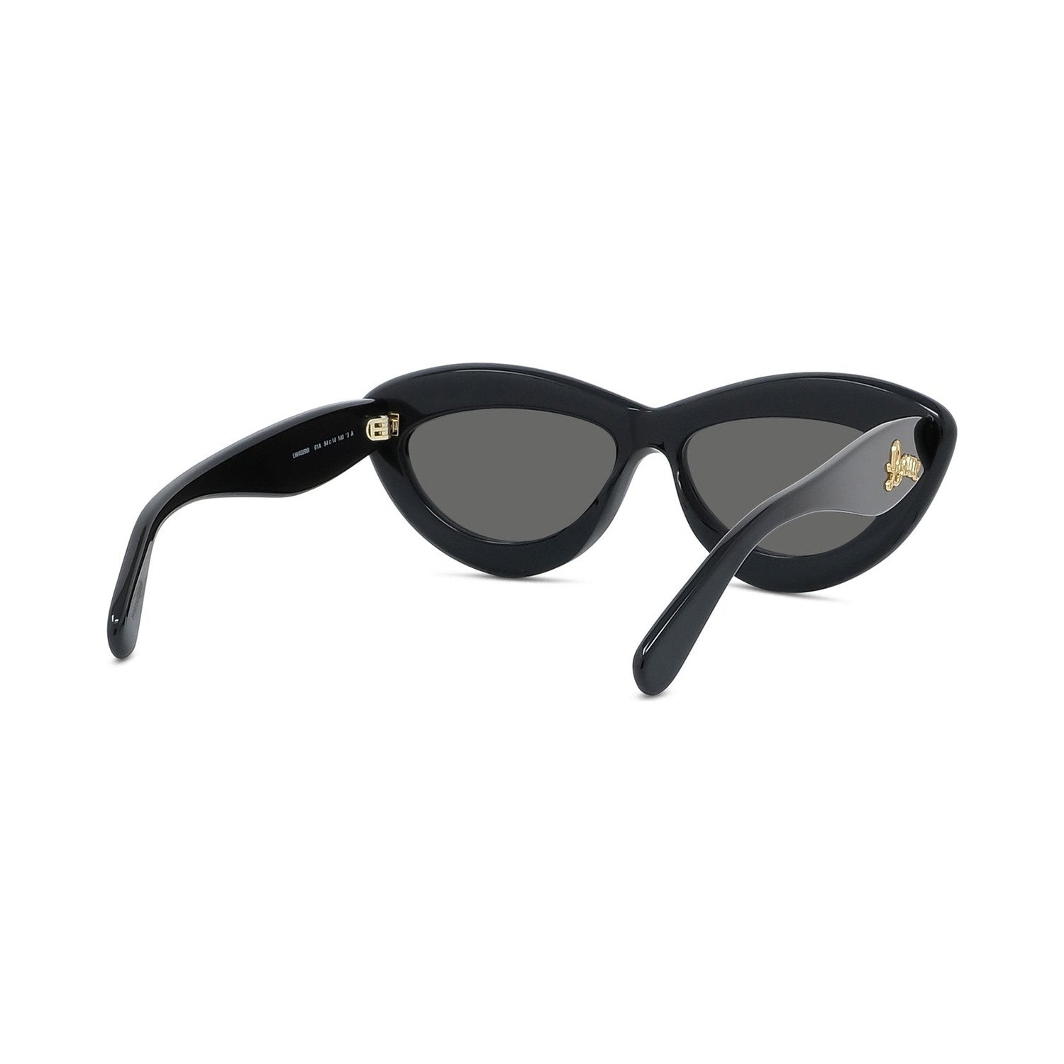 Curvy Black Cat Eye Sunglasses 01a
