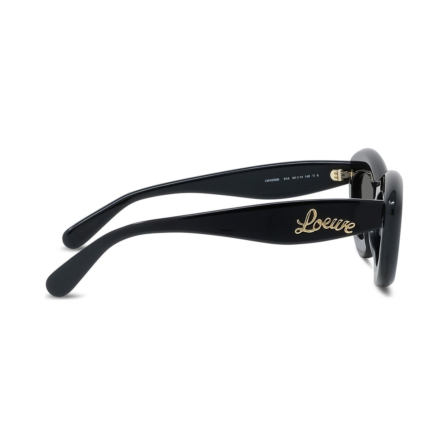 Curvy Black Cat Eye Sunglasses 01a