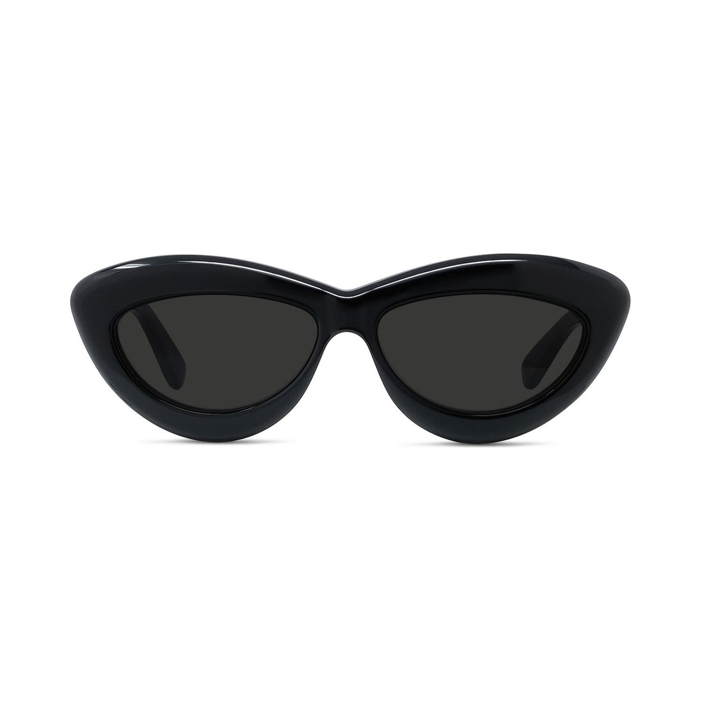 Curvy Black Cat Eye Sunglasses 01a