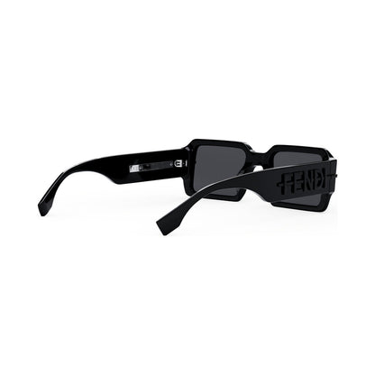 Fendigraphy Black Rectangular Sunglasses 01a