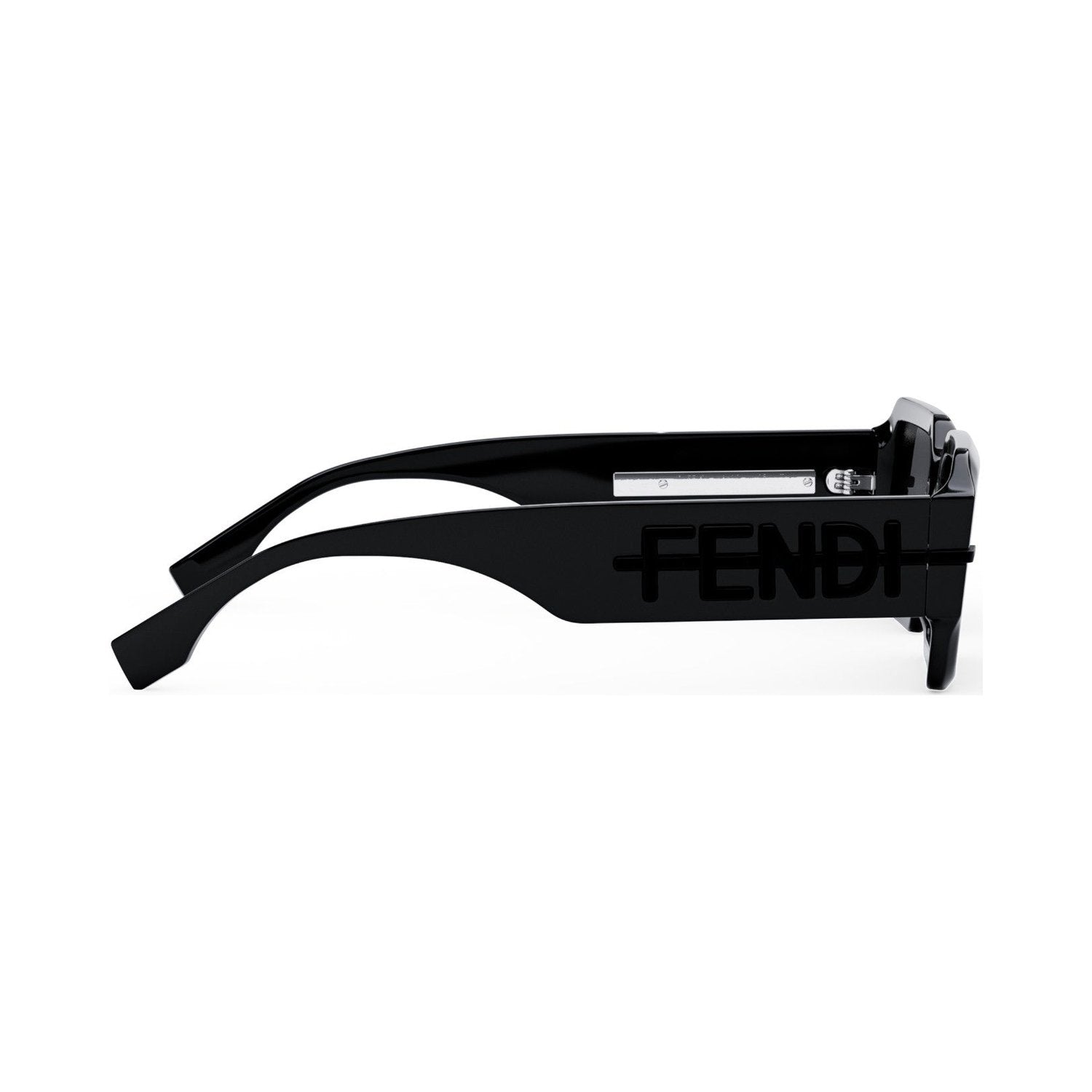 Fendigraphy Black Rectangular Sunglasses 01a