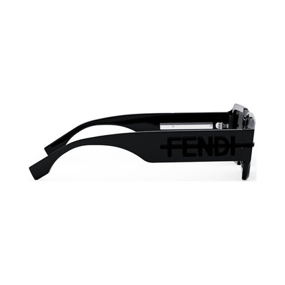 Fendigraphy Black Rectangular Sunglasses 01a
