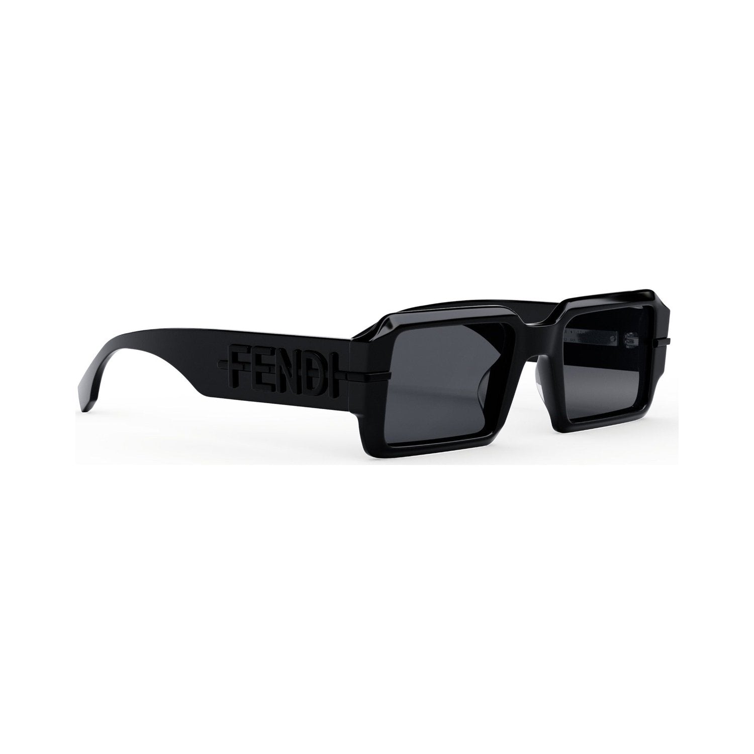Fendigraphy Black Rectangular Sunglasses 01a