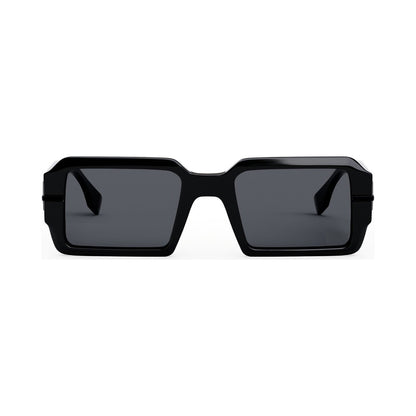 Fendigraphy Black Rectangular Sunglasses 01a