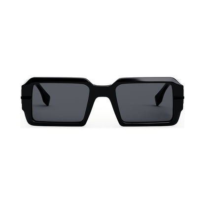 Fendigraphy Black Rectangular Sunglasses 01a