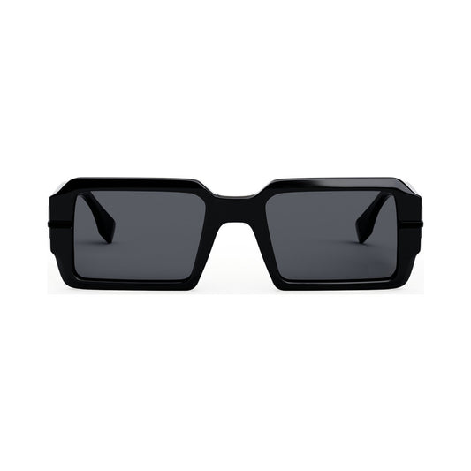 Fendigraphy Black Rectangular Sunglasses 01a