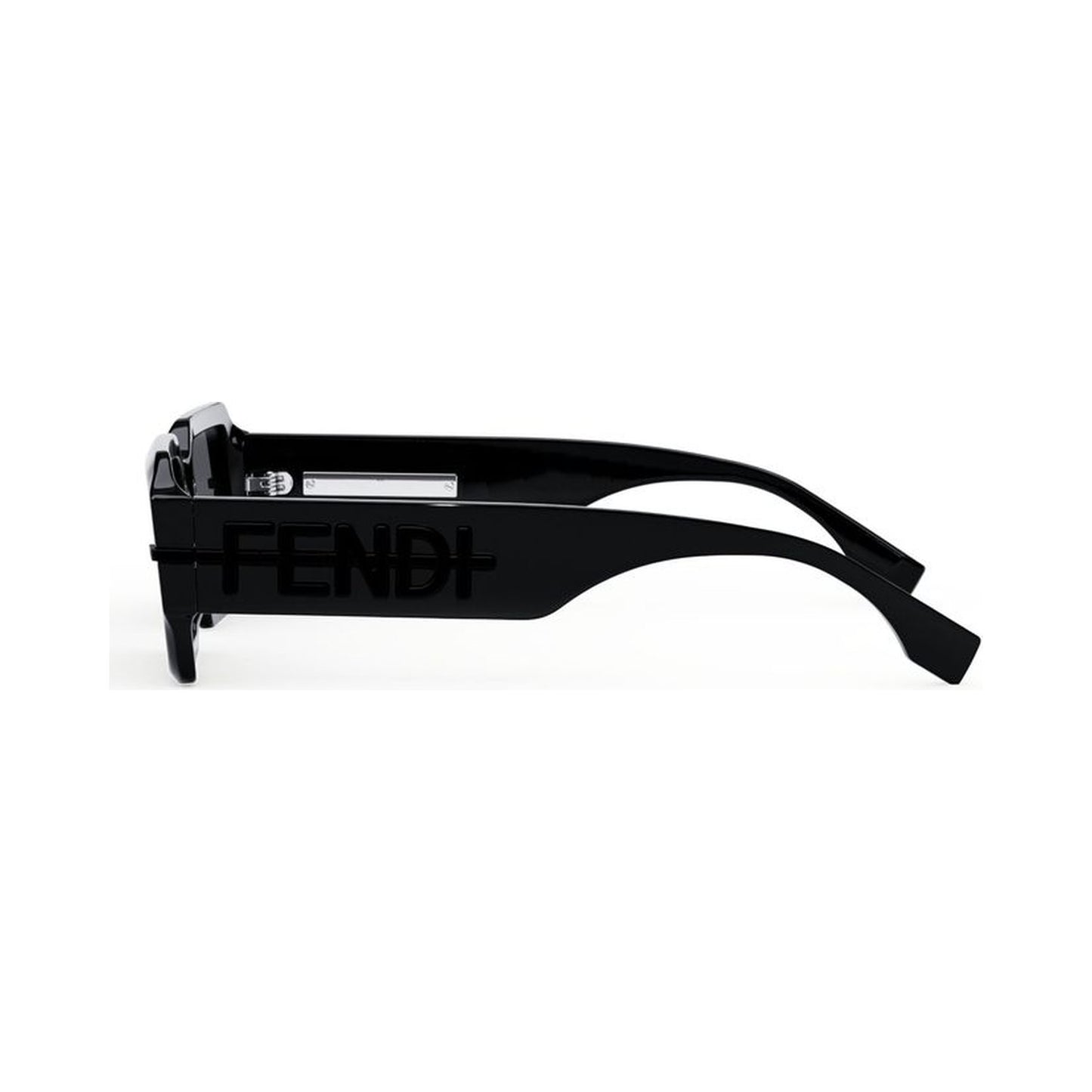 Fendigraphy Black Rectangular Sunglasses 01a