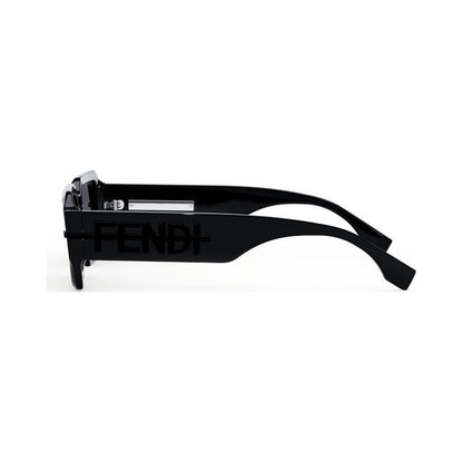 Fendigraphy Black Rectangular Sunglasses 01a