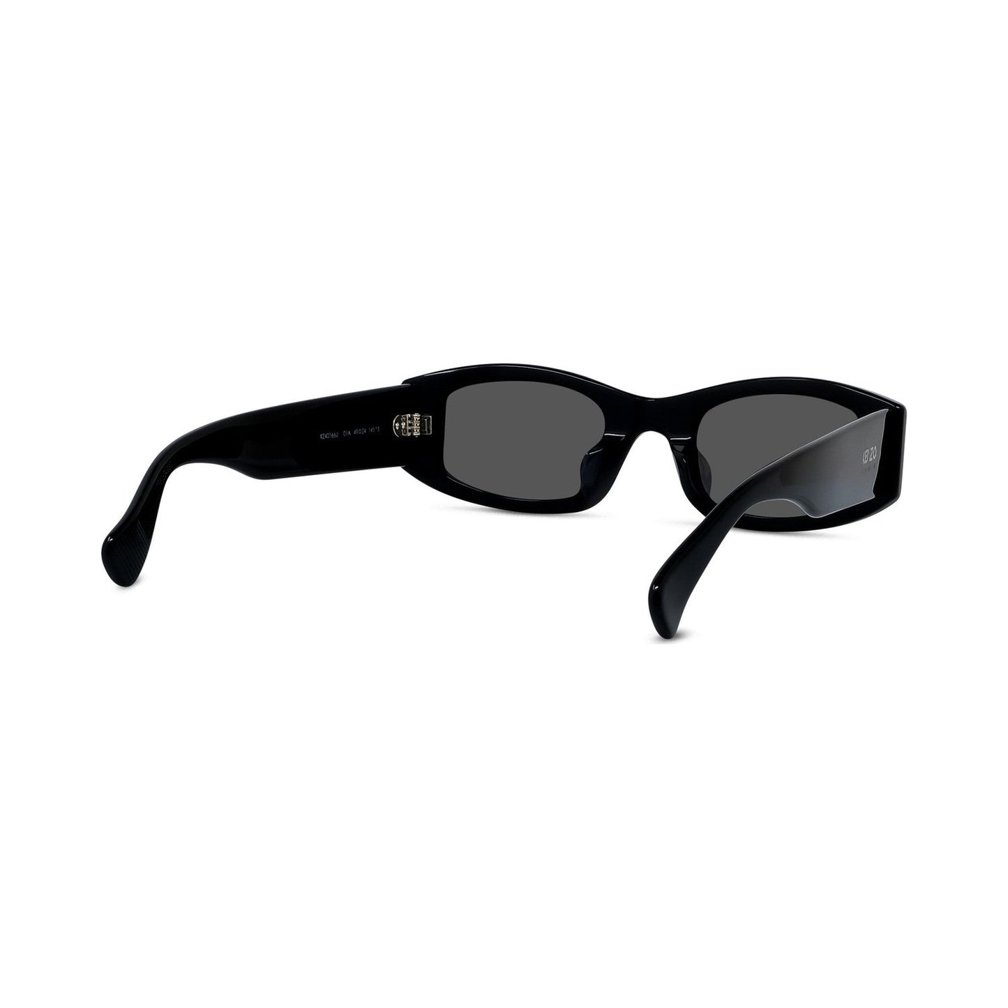 Boke Flower Black Rectangular Sunglasses 01a