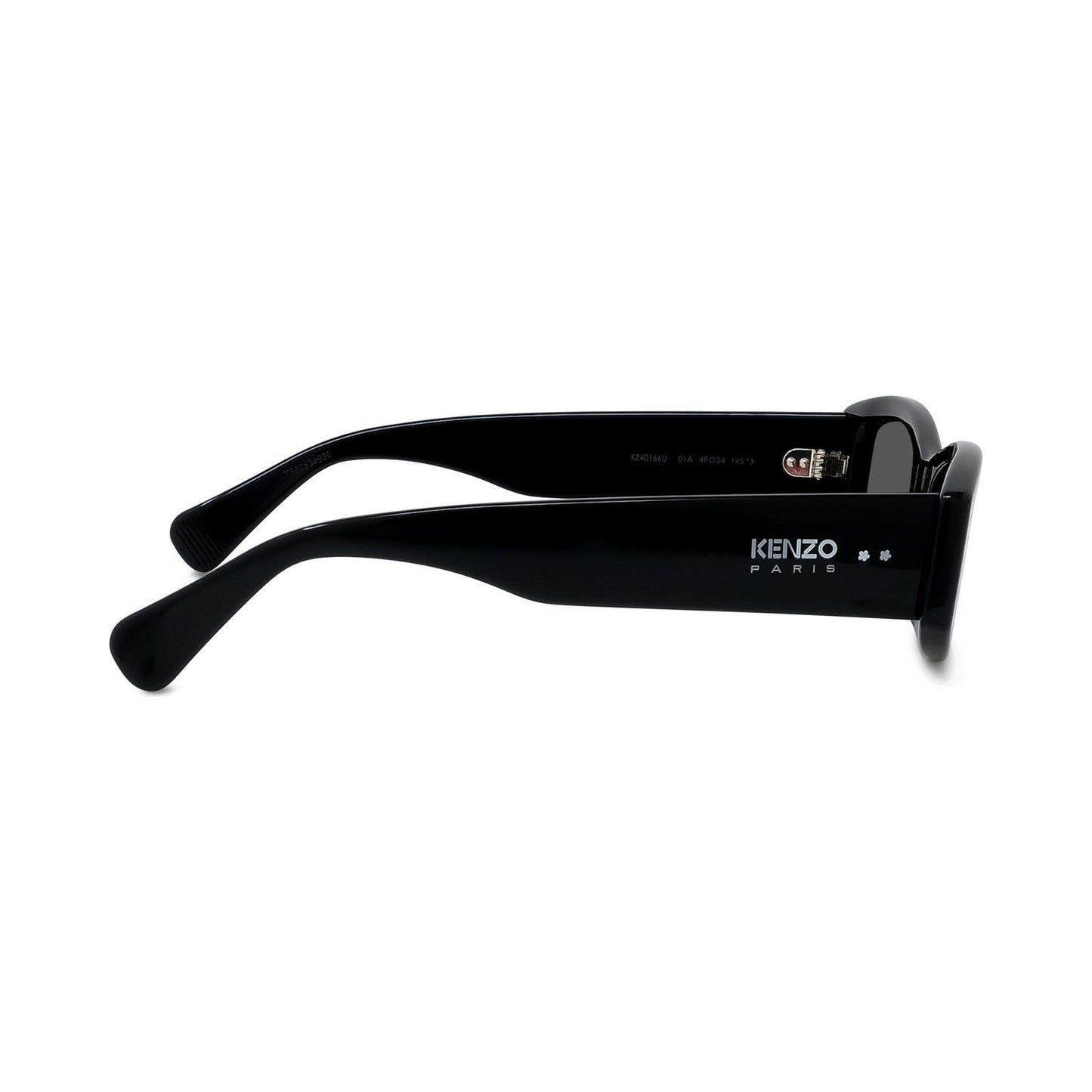 Boke Flower Black Rectangular Sunglasses 01a
