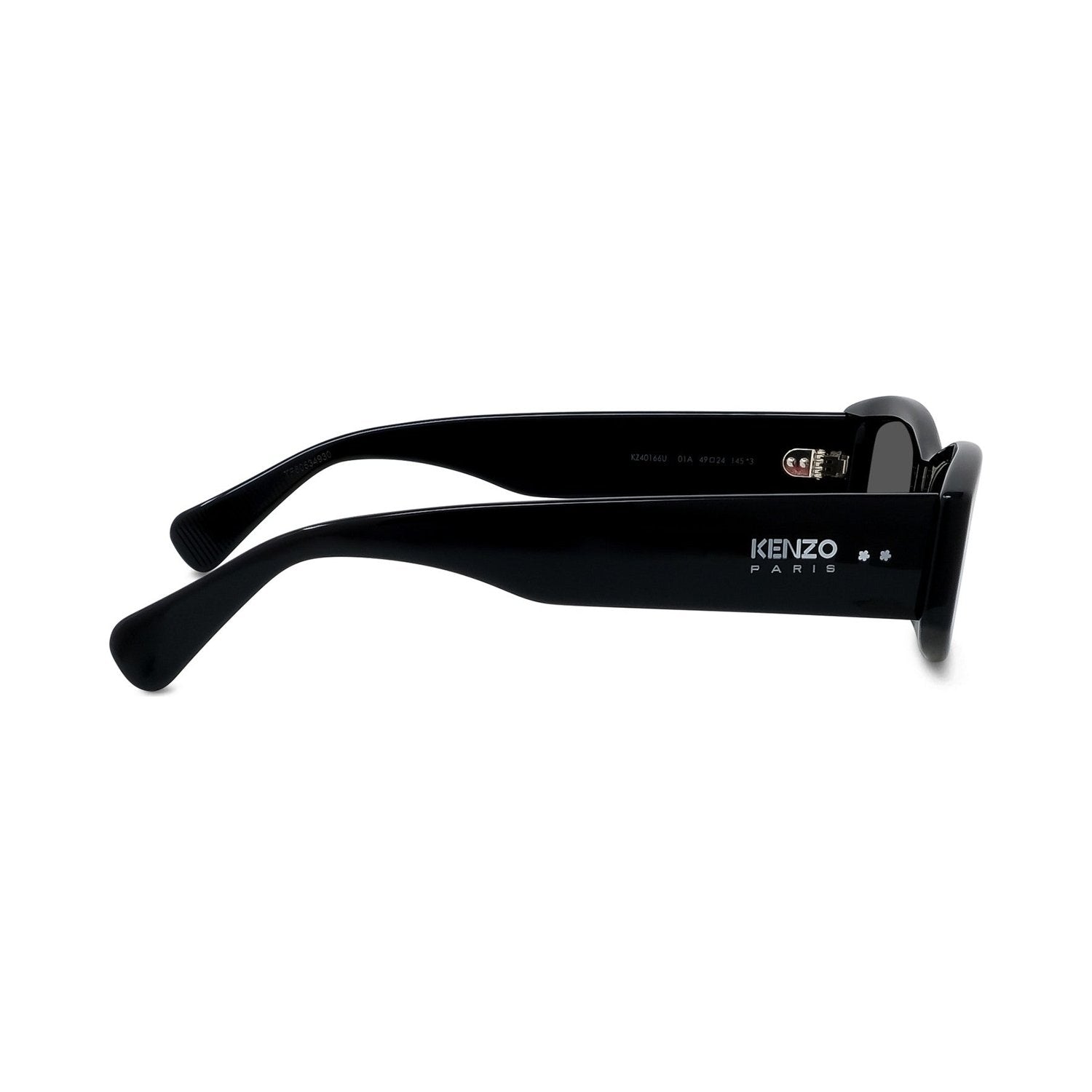 Boke Flower Black Rectangular Sunglasses 01a