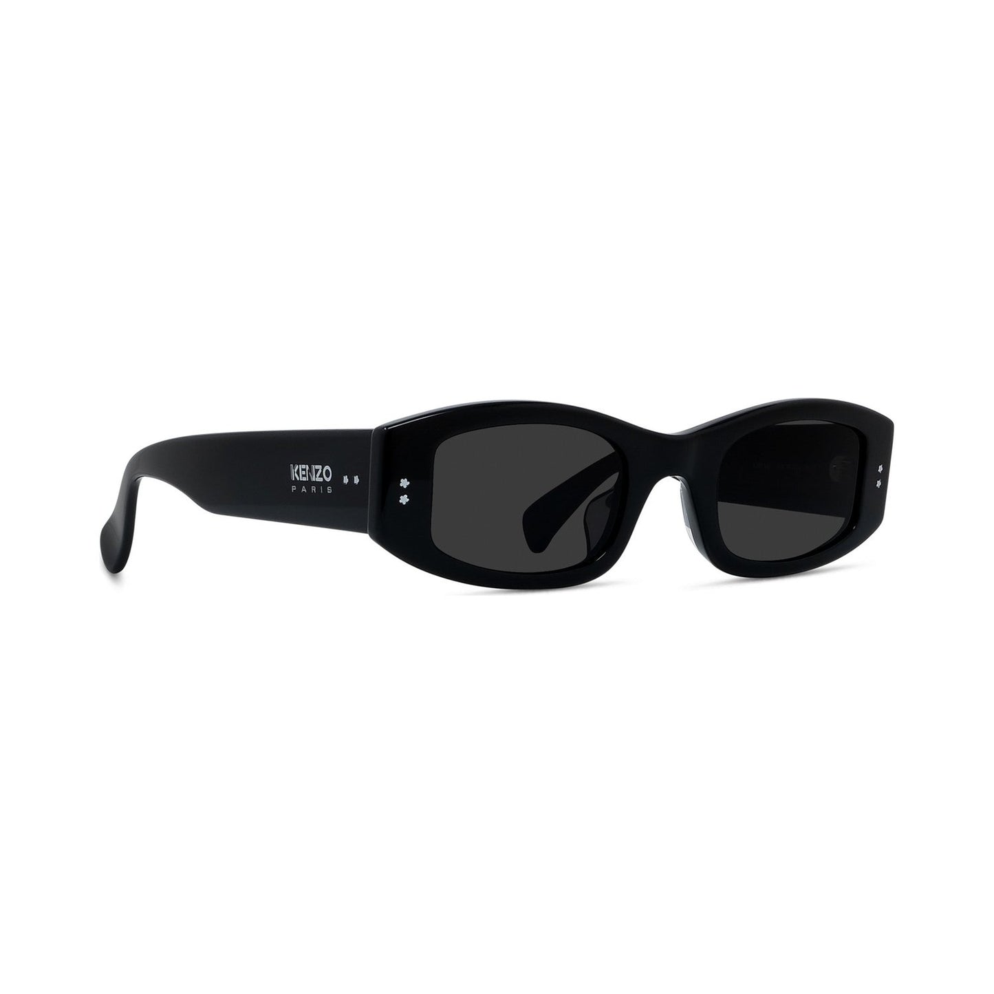 Boke Flower Black Rectangular Sunglasses 01a