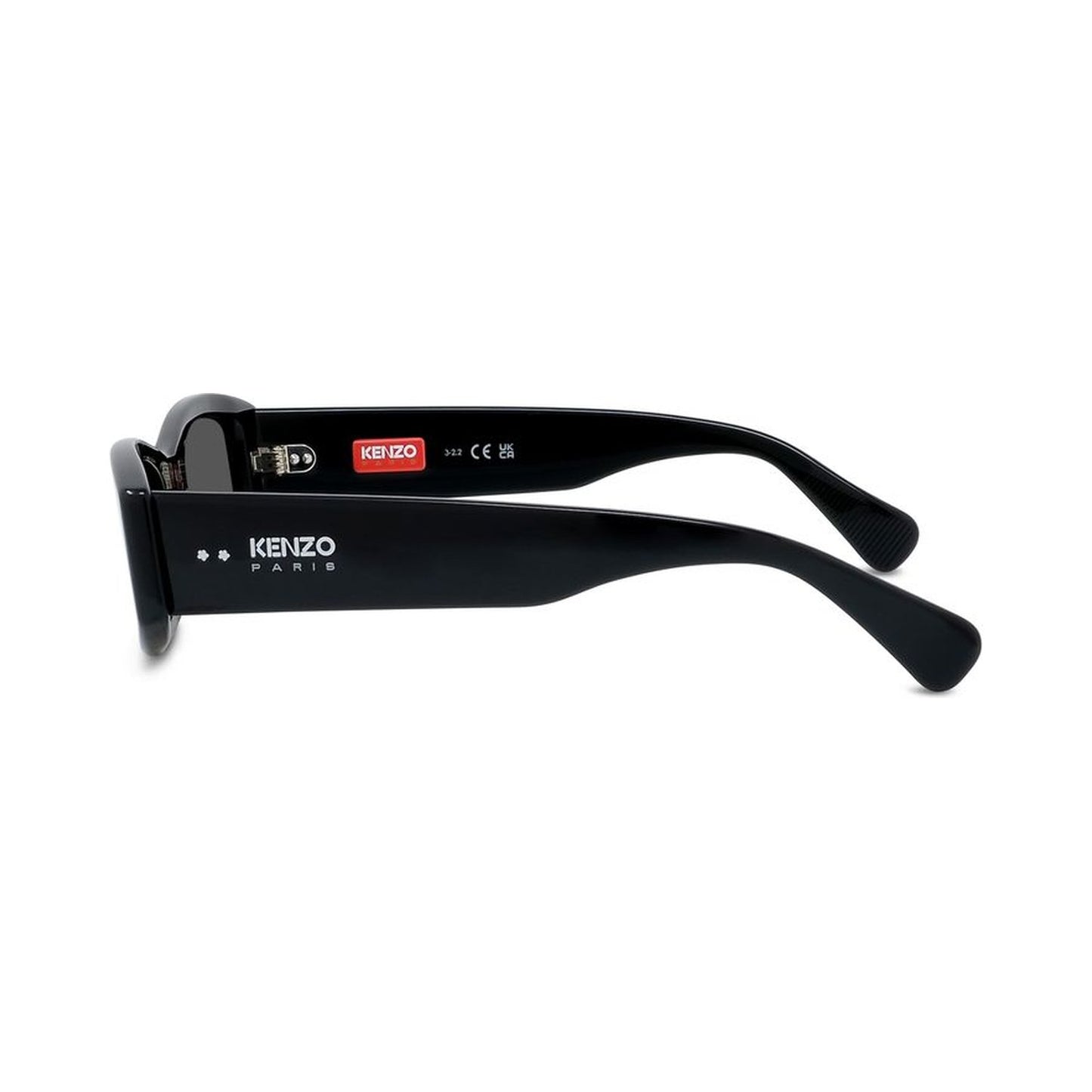 Boke Flower Black Rectangular Sunglasses 01a