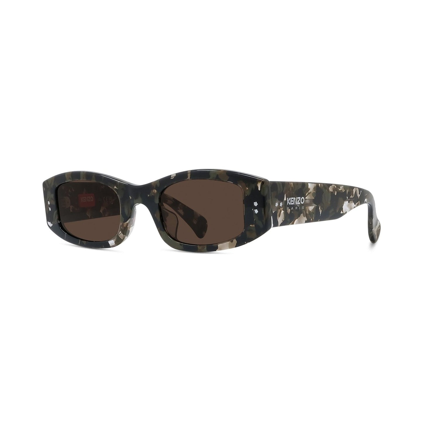 Boke Flower Havana Rectangular Sunglasses 56e