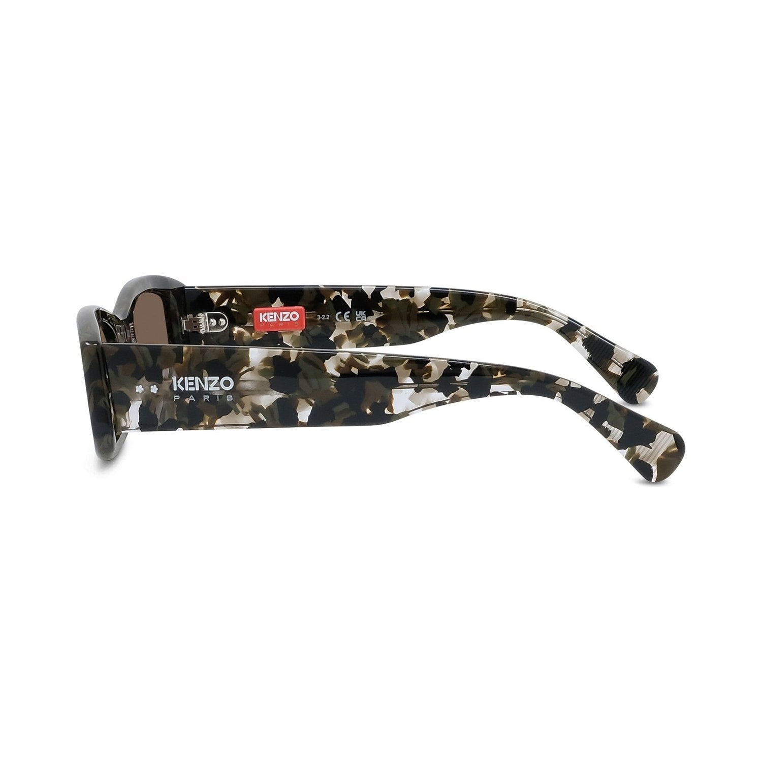 Boke Flower Havana Rectangular Sunglasses 56e