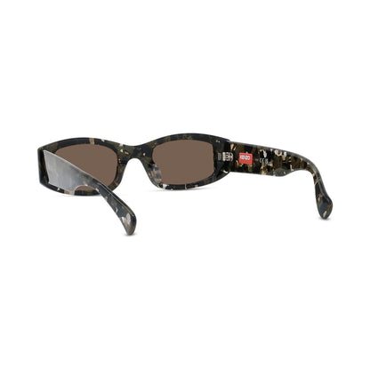 Boke Flower Havana Rectangular Sunglasses 56e