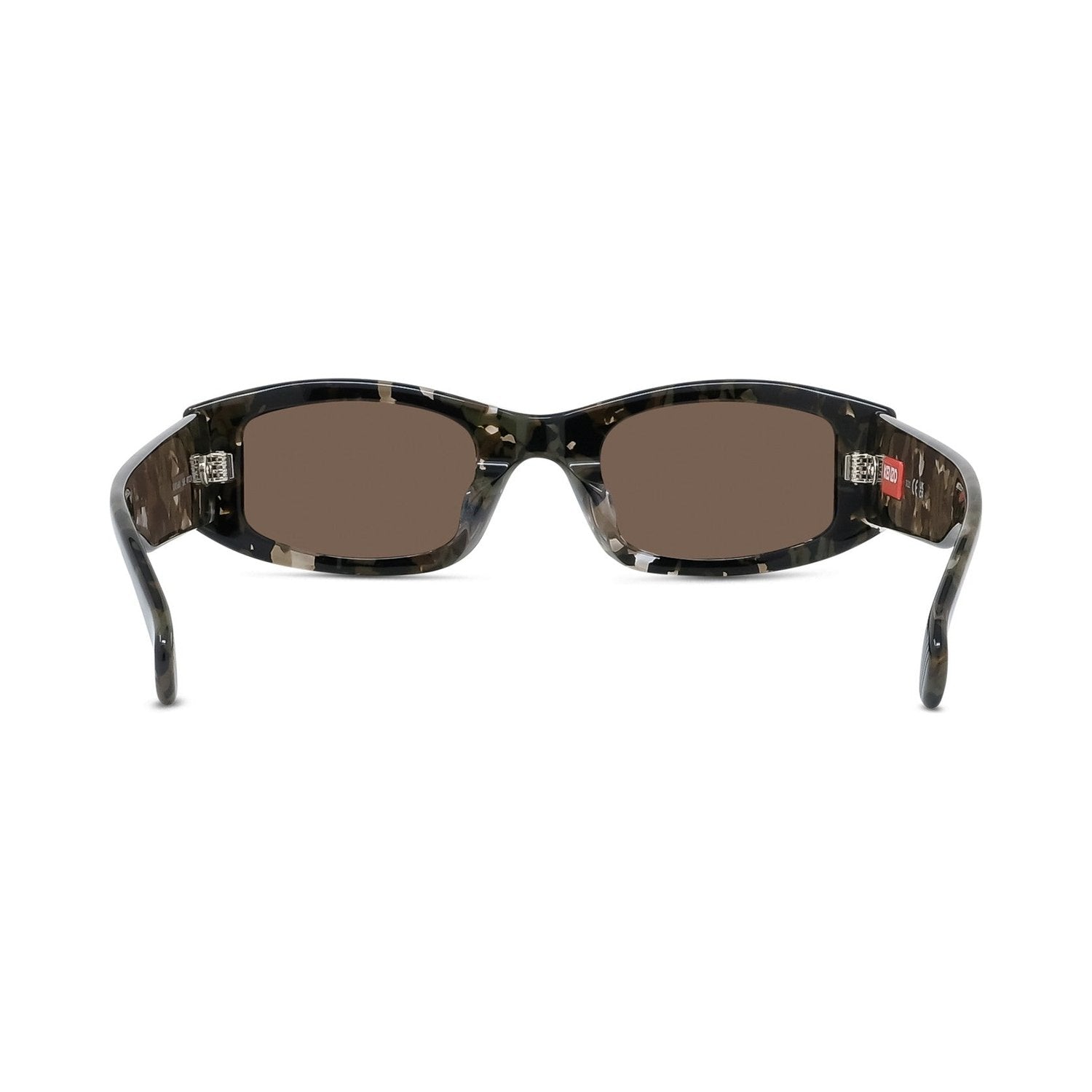 Boke Flower Havana Rectangular Sunglasses 56e