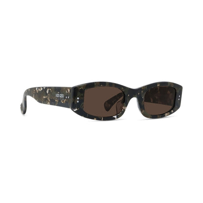 Boke Flower Havana Rectangular Sunglasses 56e