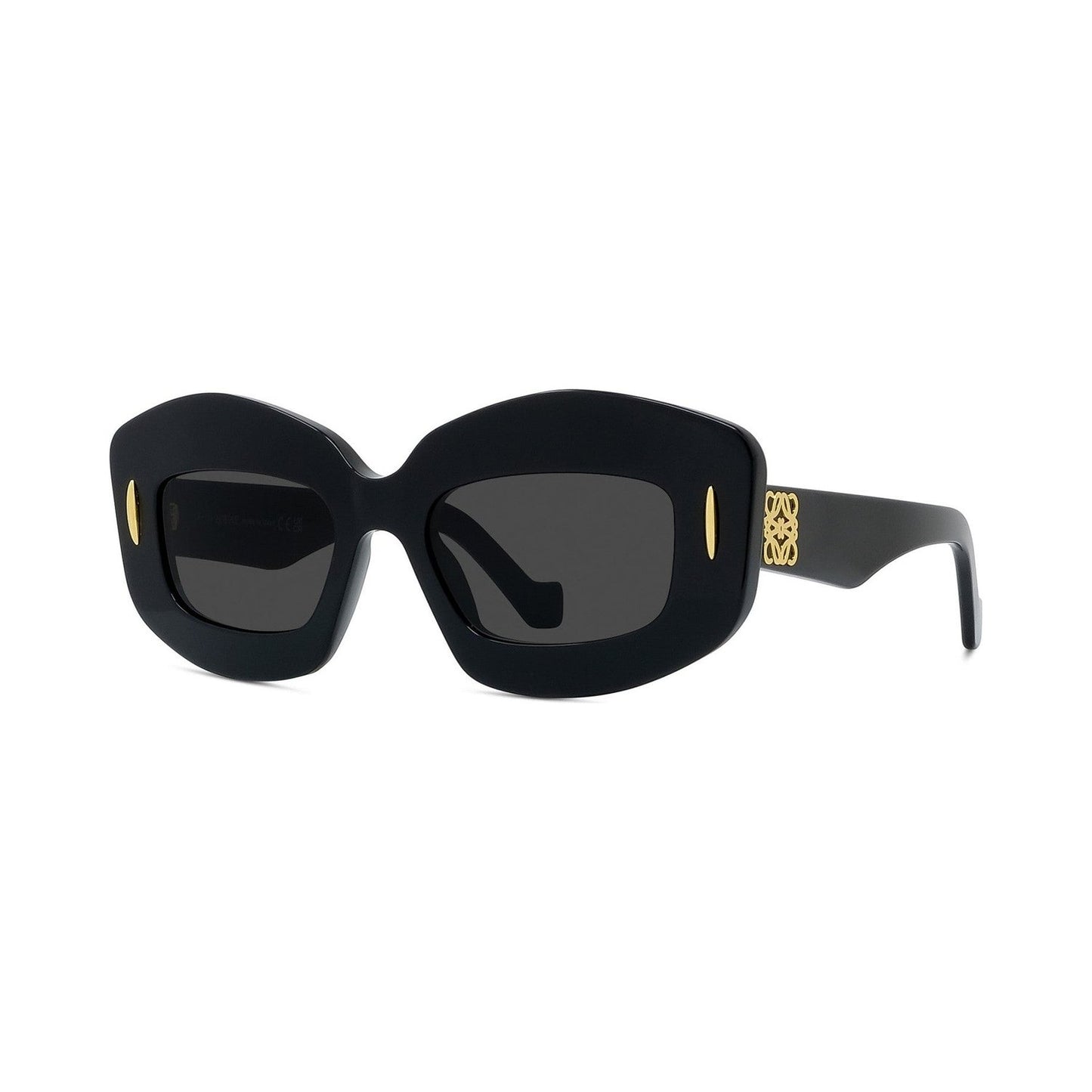 Anagram Black Rectangular Sunglasses 01a