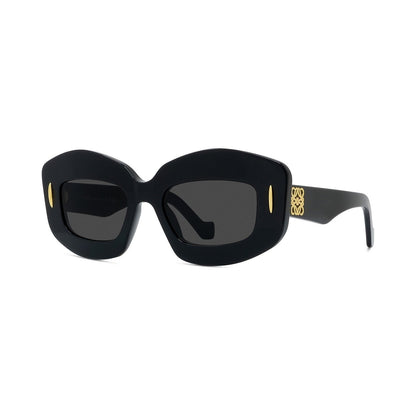 Anagram Black Rectangular Sunglasses 01a
