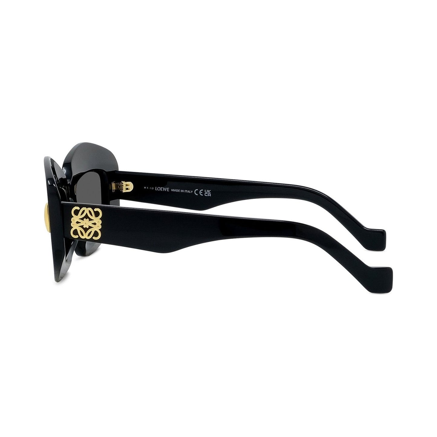 Anagram Black Rectangular Sunglasses 01a