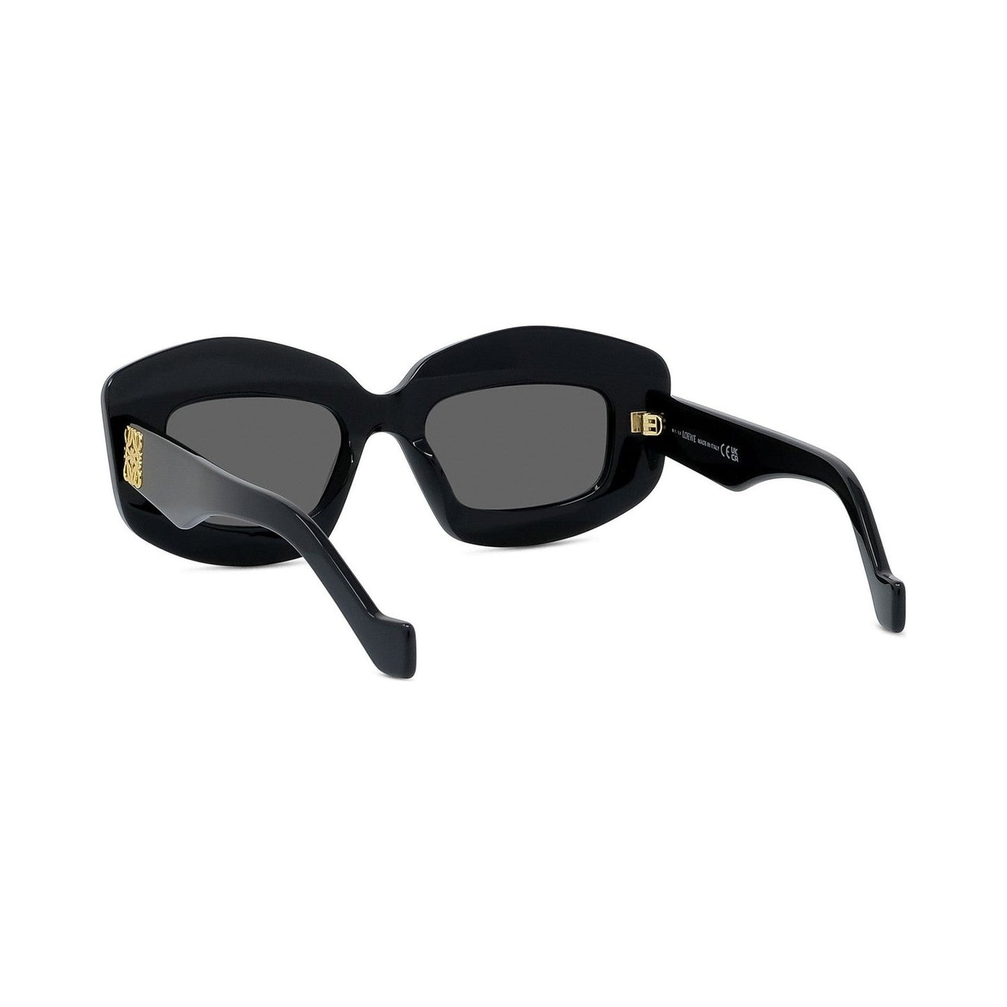 Anagram Black Rectangular Sunglasses 01a