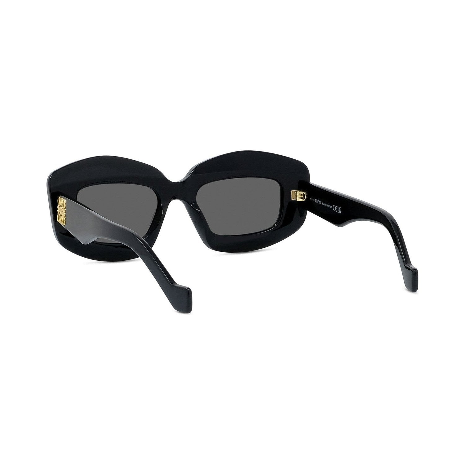Anagram Black Rectangular Sunglasses 01a