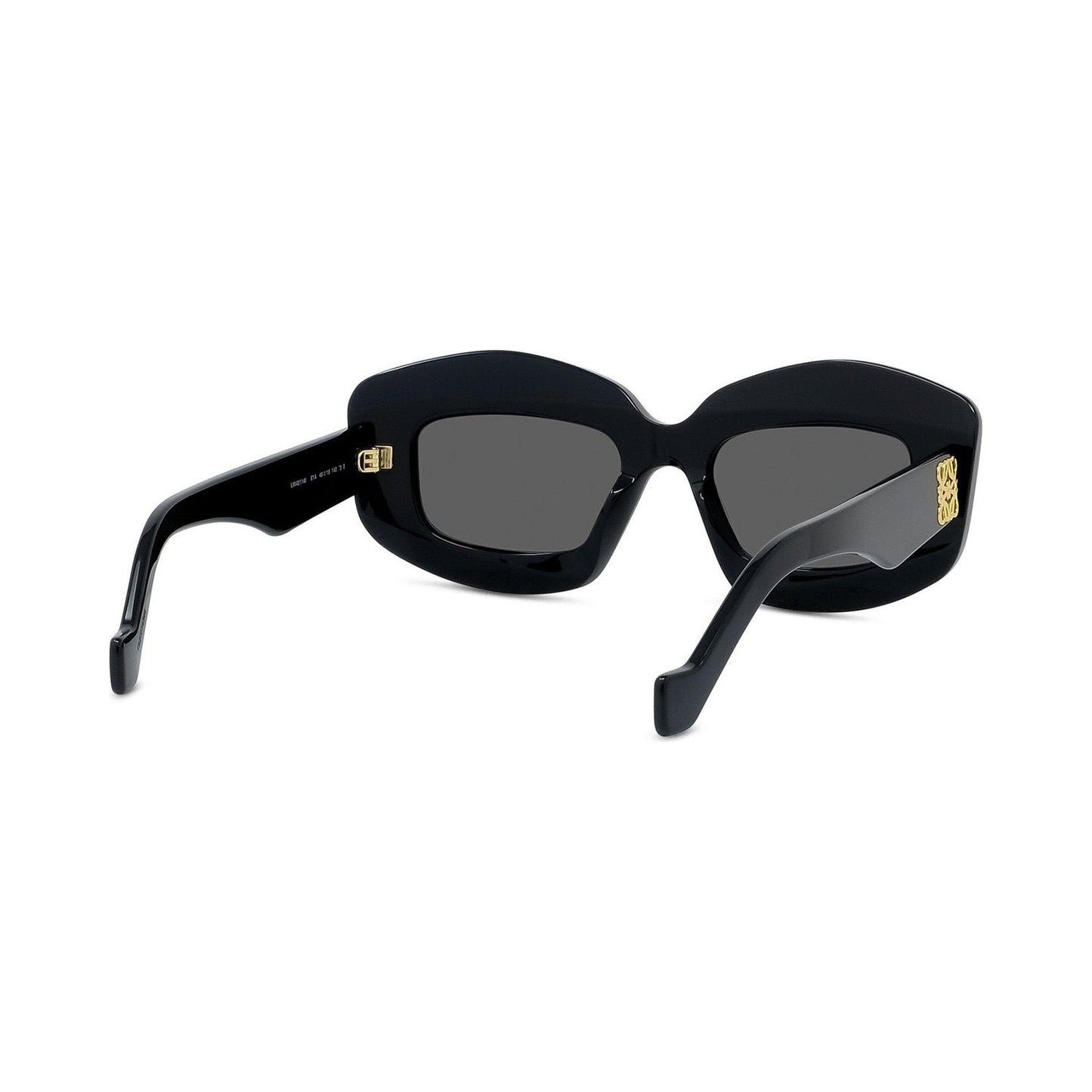Anagram Black Rectangular Sunglasses 01a