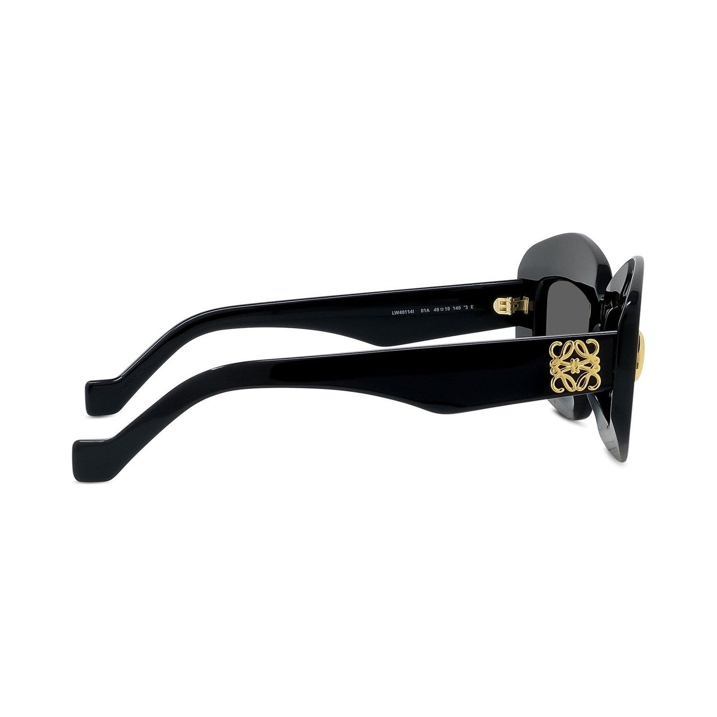 Anagram Black Rectangular Sunglasses 01a